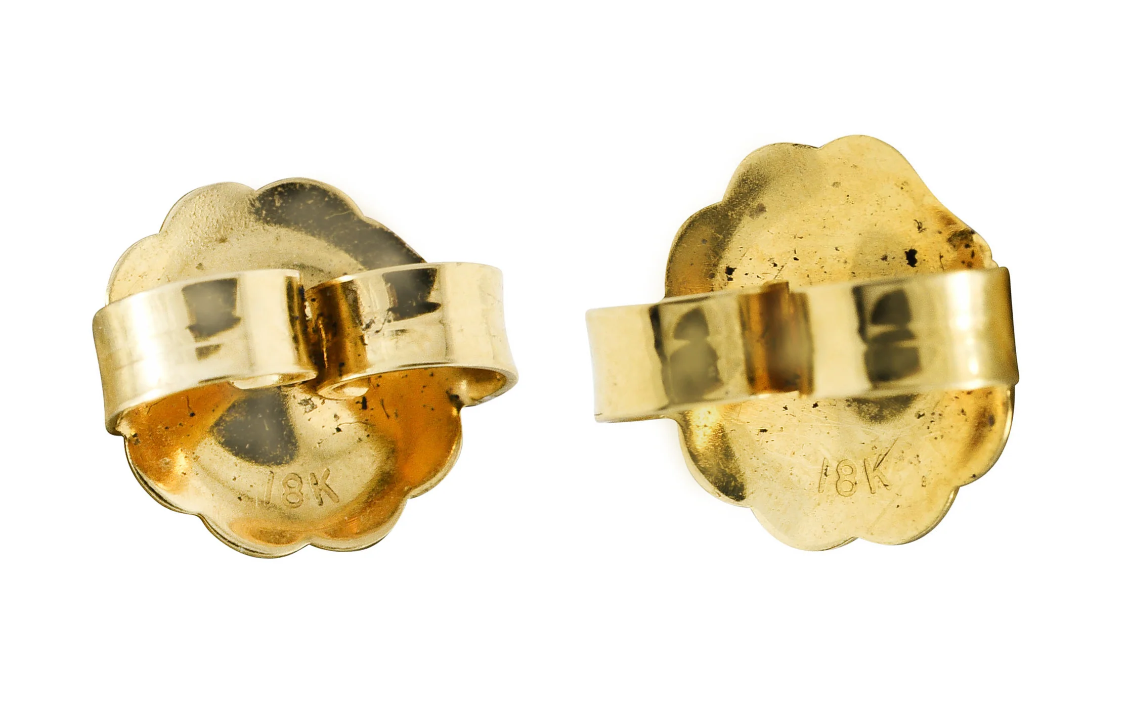 John Hardy 1.00 CTW Diamond 18 Karat Two-Tone Gold Pavè Drop Earrings - Image 5