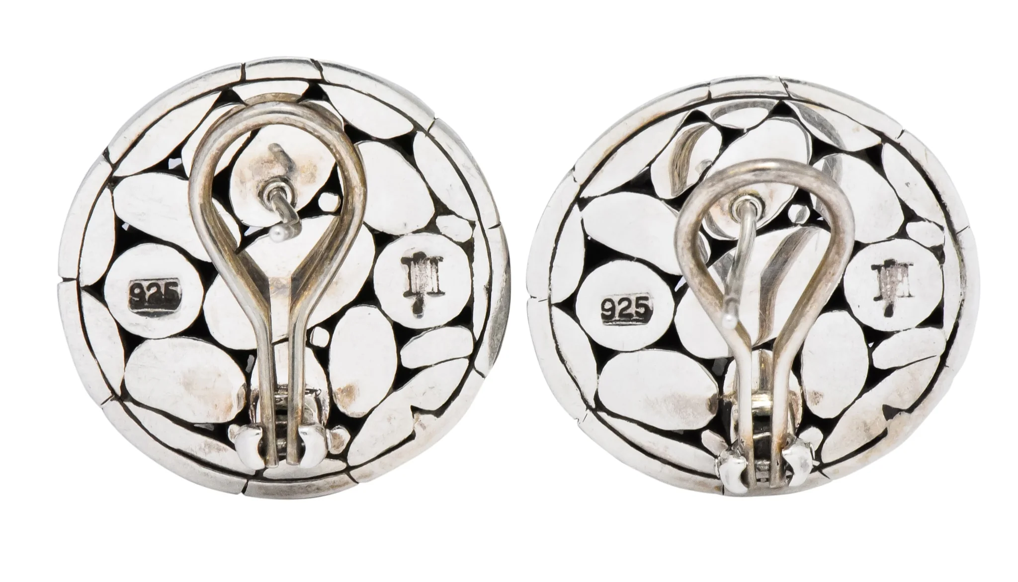 John Hardy Vintage Sterling Silver Dot Earrings - Image 4