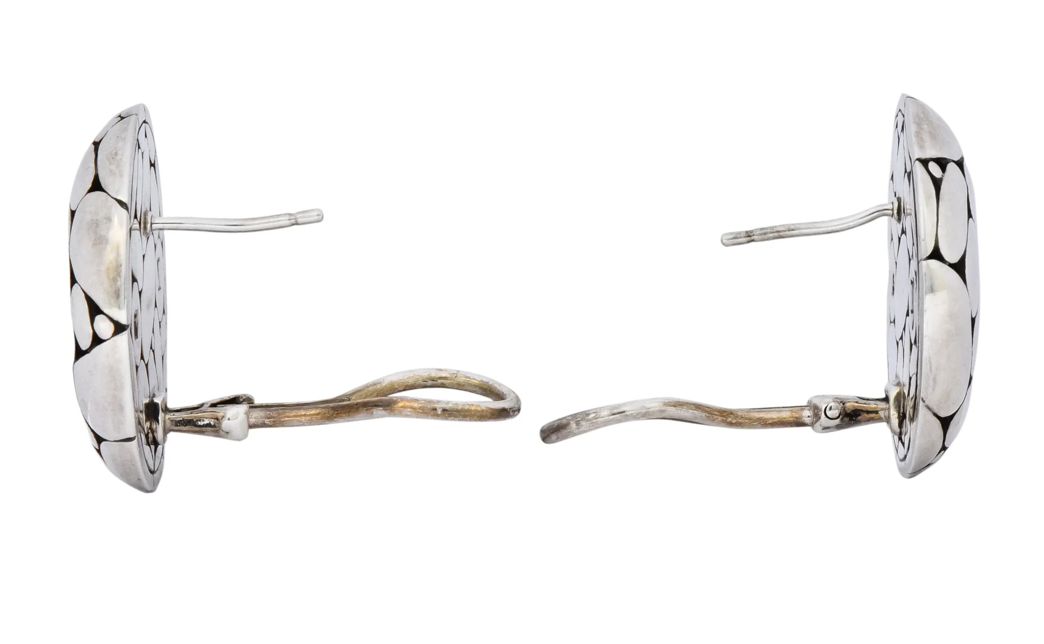 John Hardy Vintage Sterling Silver Dot Earrings - Image 6