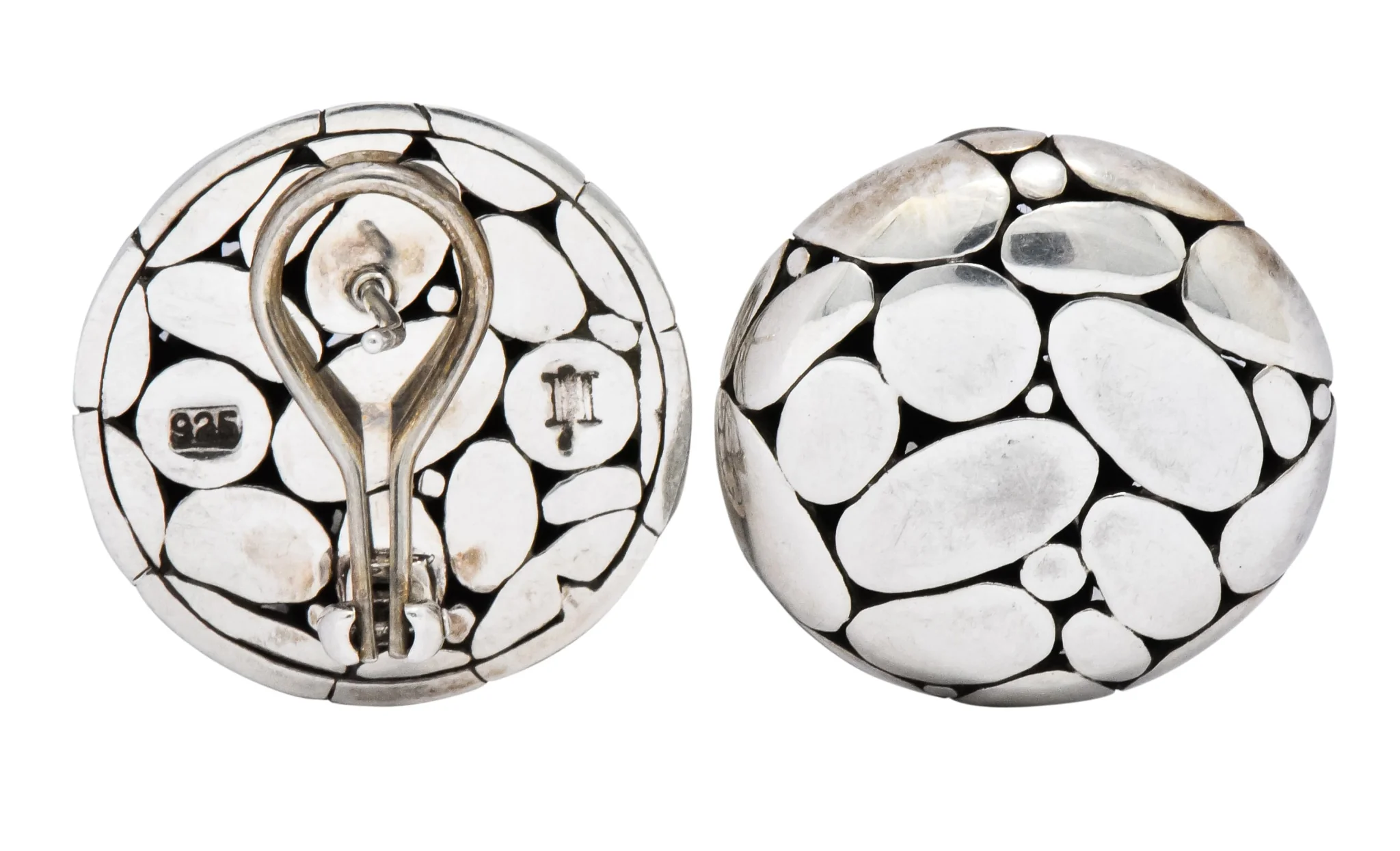 John Hardy Vintage Sterling Silver Dot Earrings - Image 8
