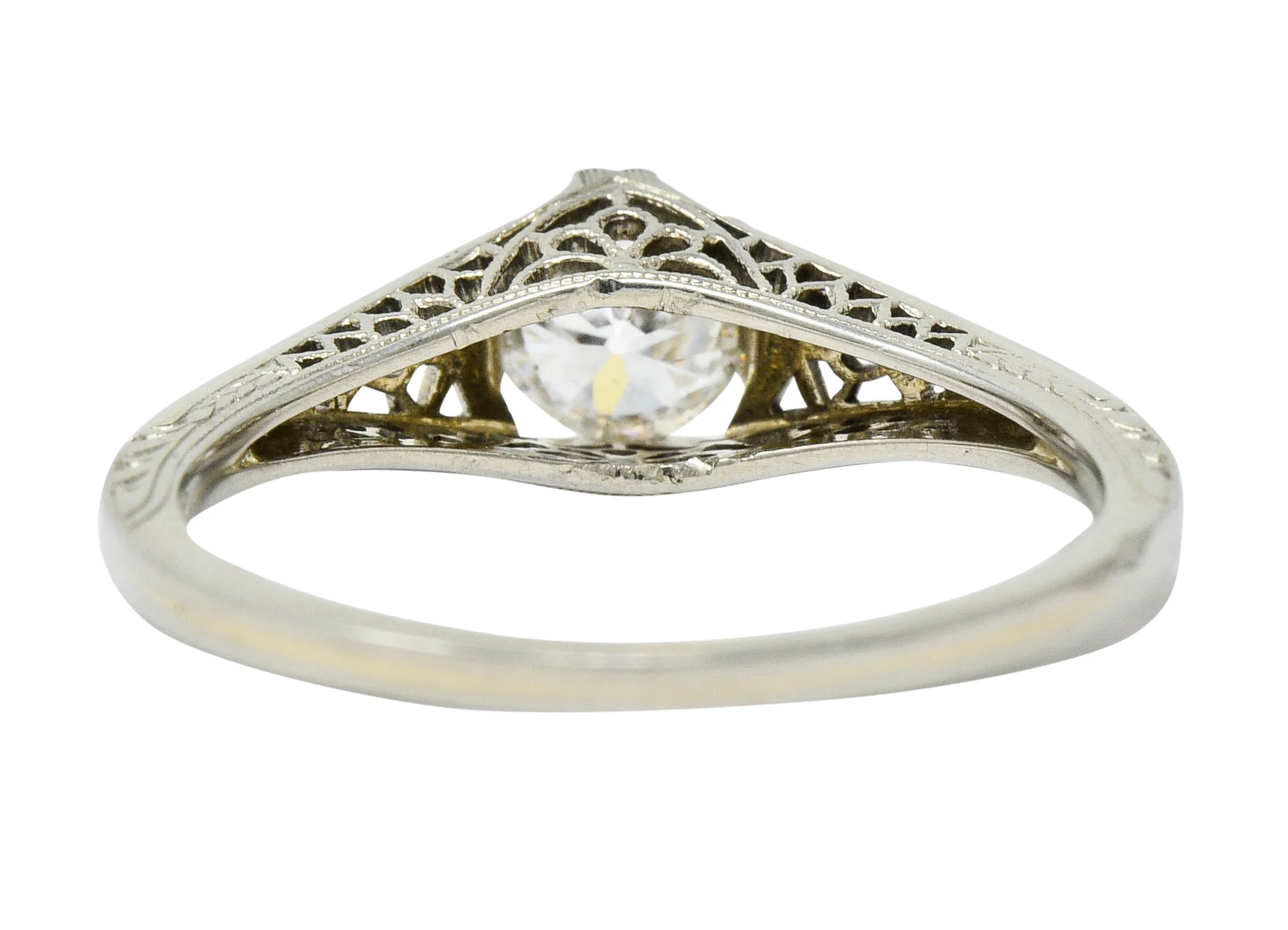 Jones & Woodland Co. 0.44 CTW Diamond 18 Karat White Gold Engagement Ring - Image 6