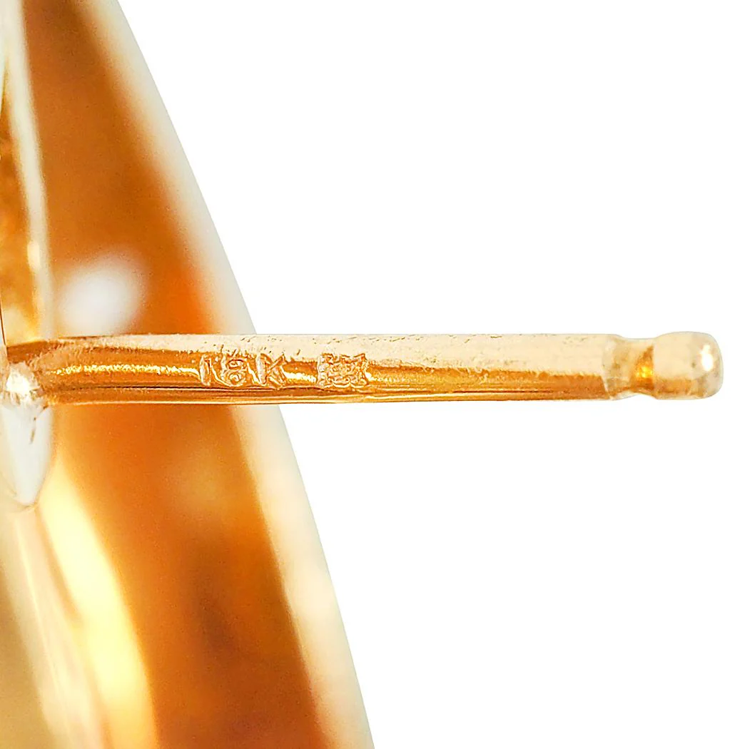 Judith Ripka 2000's Venetian Glass Diamond 18 Karat Yellow Gold Intaglio Earrings - Image 11