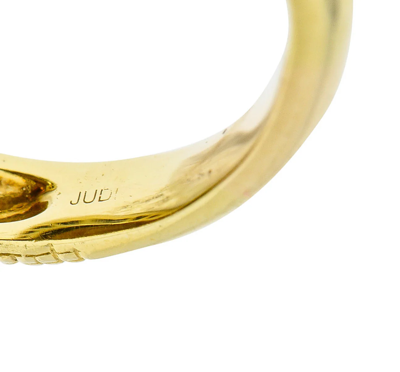 Judith Ripka Citrine Diamond & Fancy Colored Diamond 18 Karat Gold Monaco Ring - Image 7