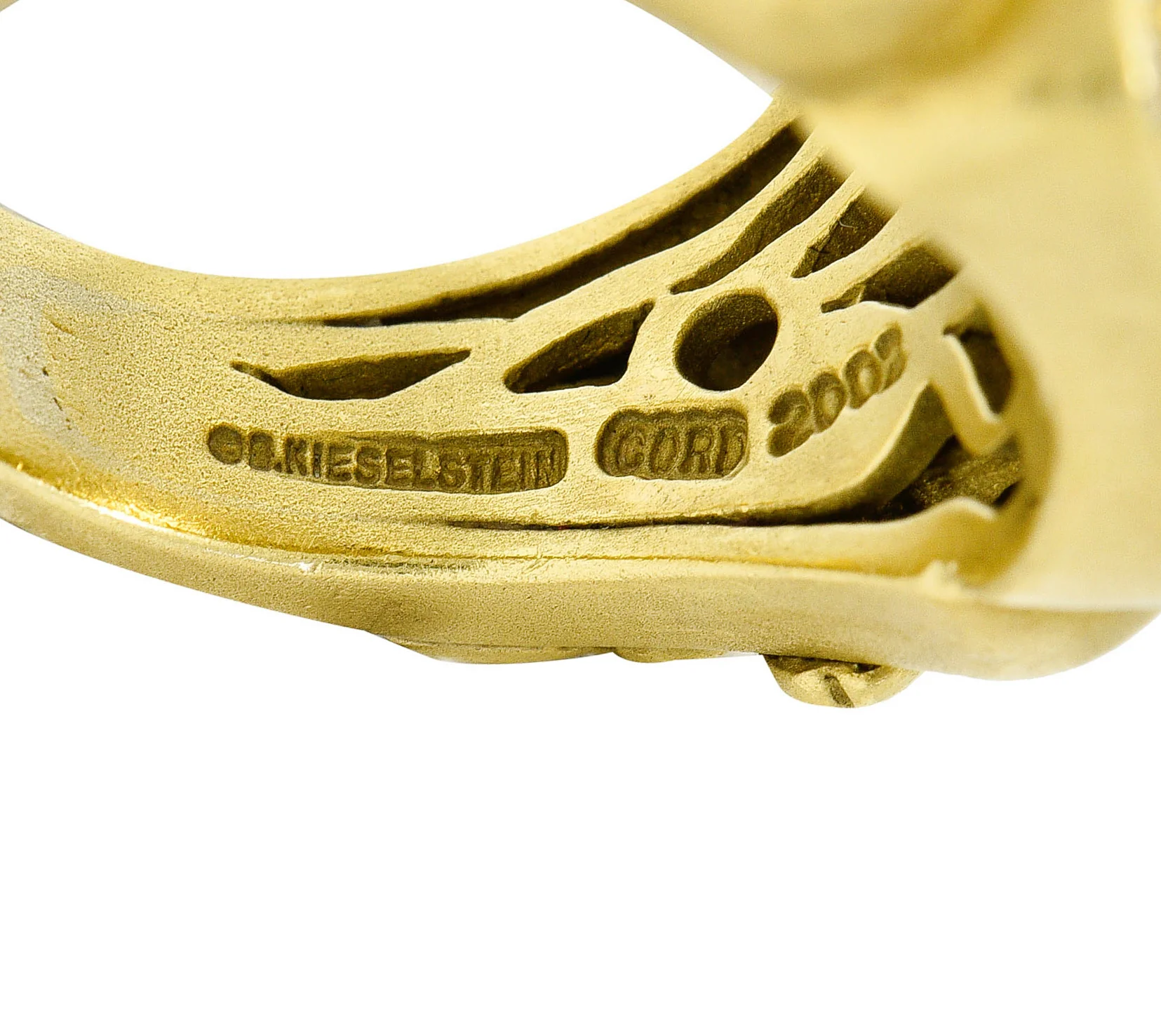 Kieselstein Cord Heliodor Golden Beryl Diamond 18 Karat Gold Flower Ring - Image 7