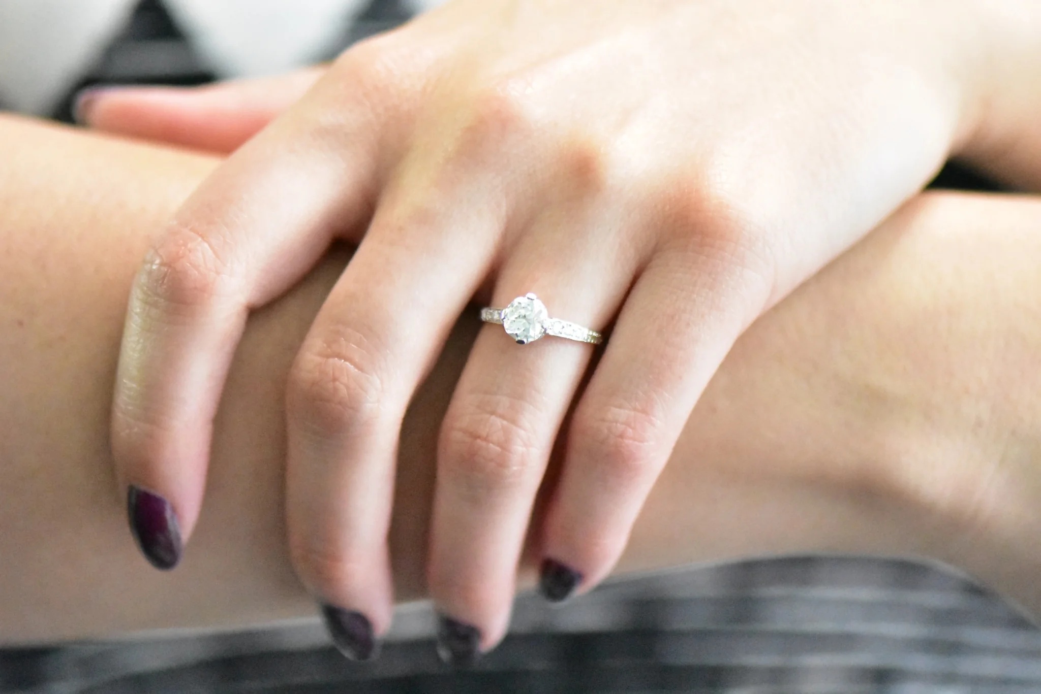 Kirk Art Deco 1.16 CTW Diamond Platinum Engagement Ring GIA - Image 9