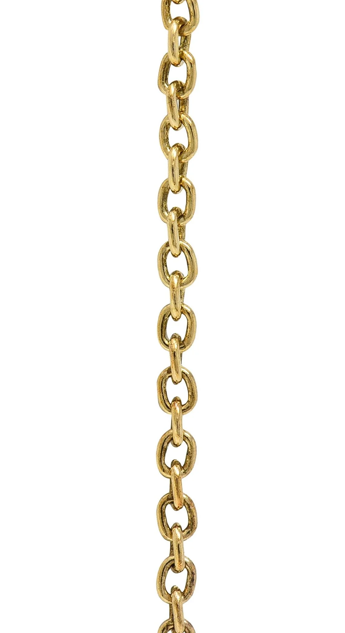 Late Victorian Sapphire 9 Karat Yellow Gold Antique Owl Pendant Necklace - Image 11