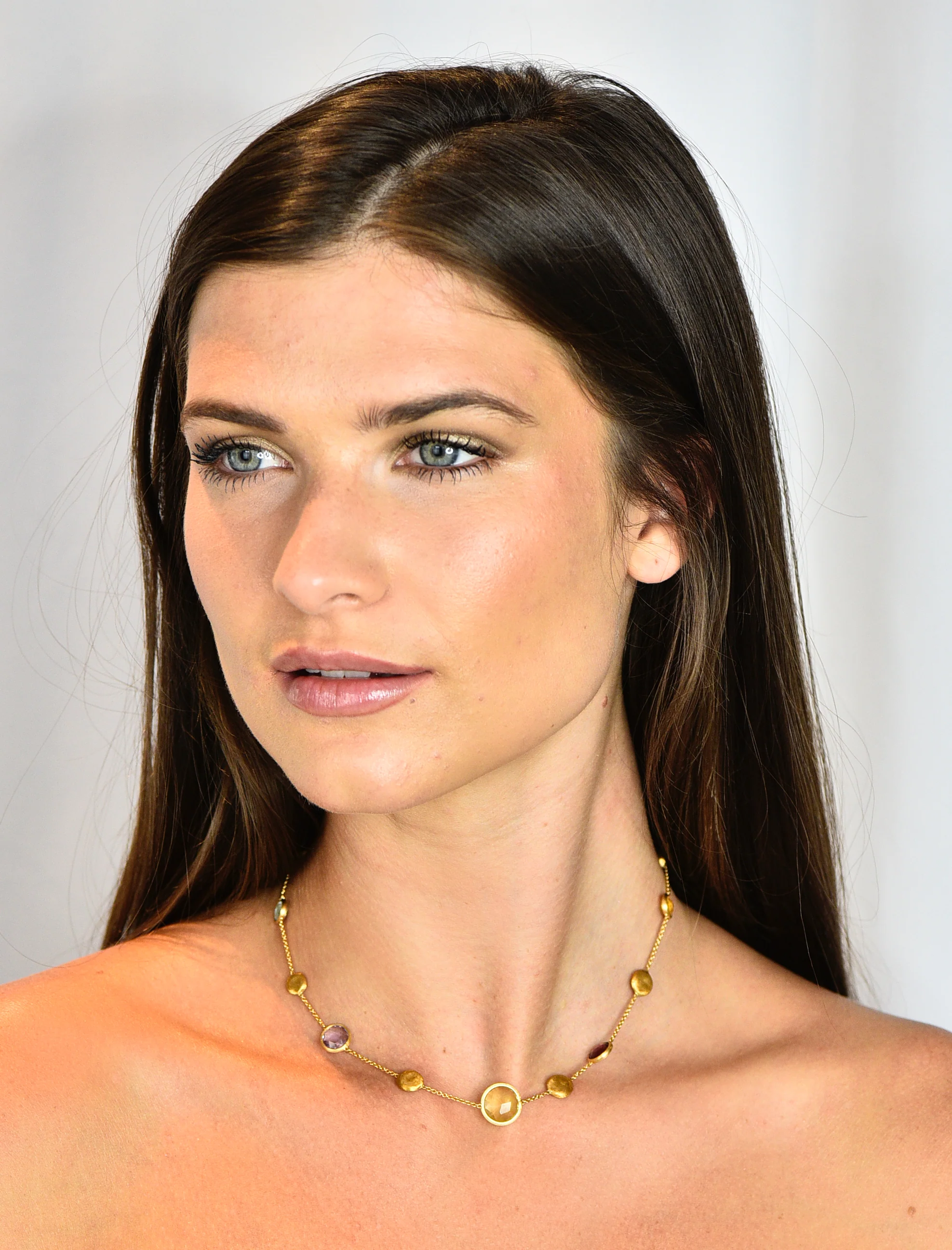 Marco Bicego Multi-Gem 18 Karat Gold Jaipur Station Necklace - Image 12