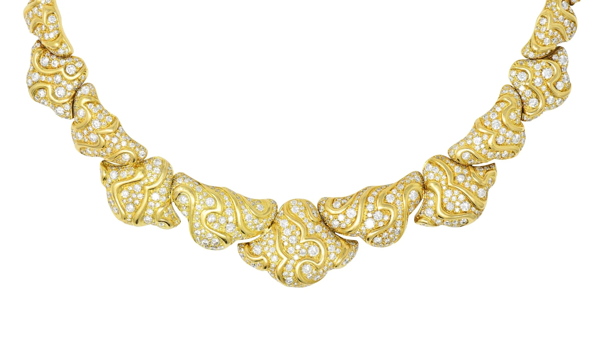 Marina B. 'Bulgari' 17.00 CTW Diamond 18 Karat Gold Necklace - Image 2