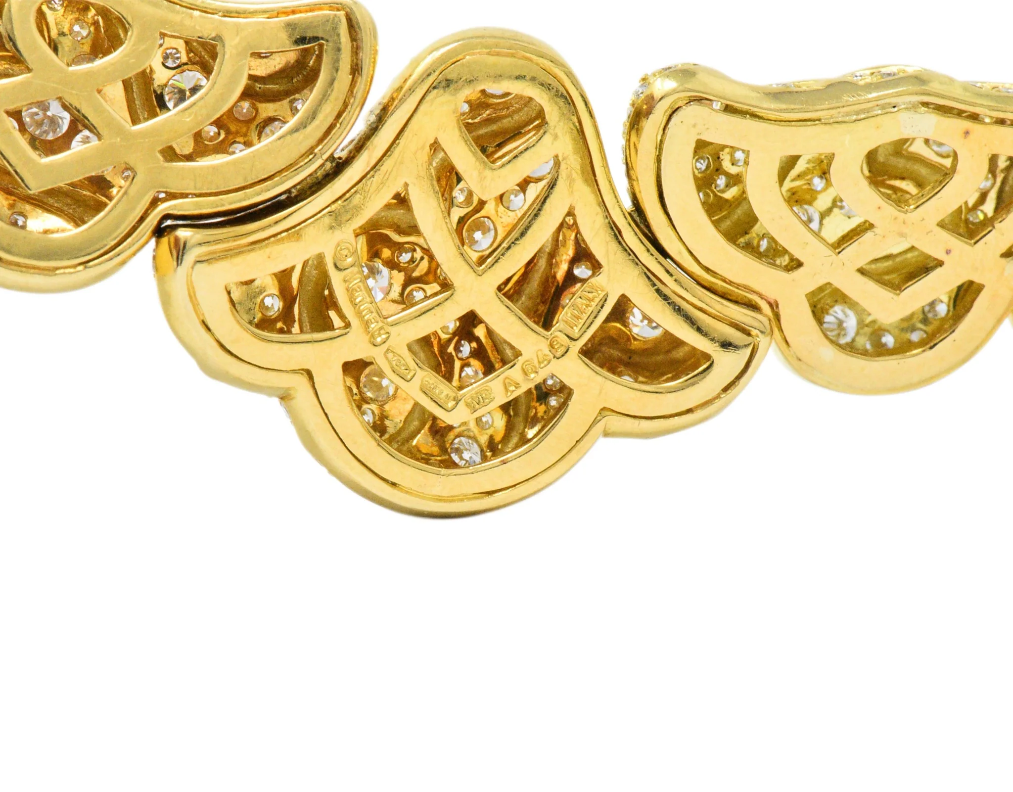 Marina B. 'Bulgari' 17.00 CTW Diamond 18 Karat Gold Necklace - Image 6