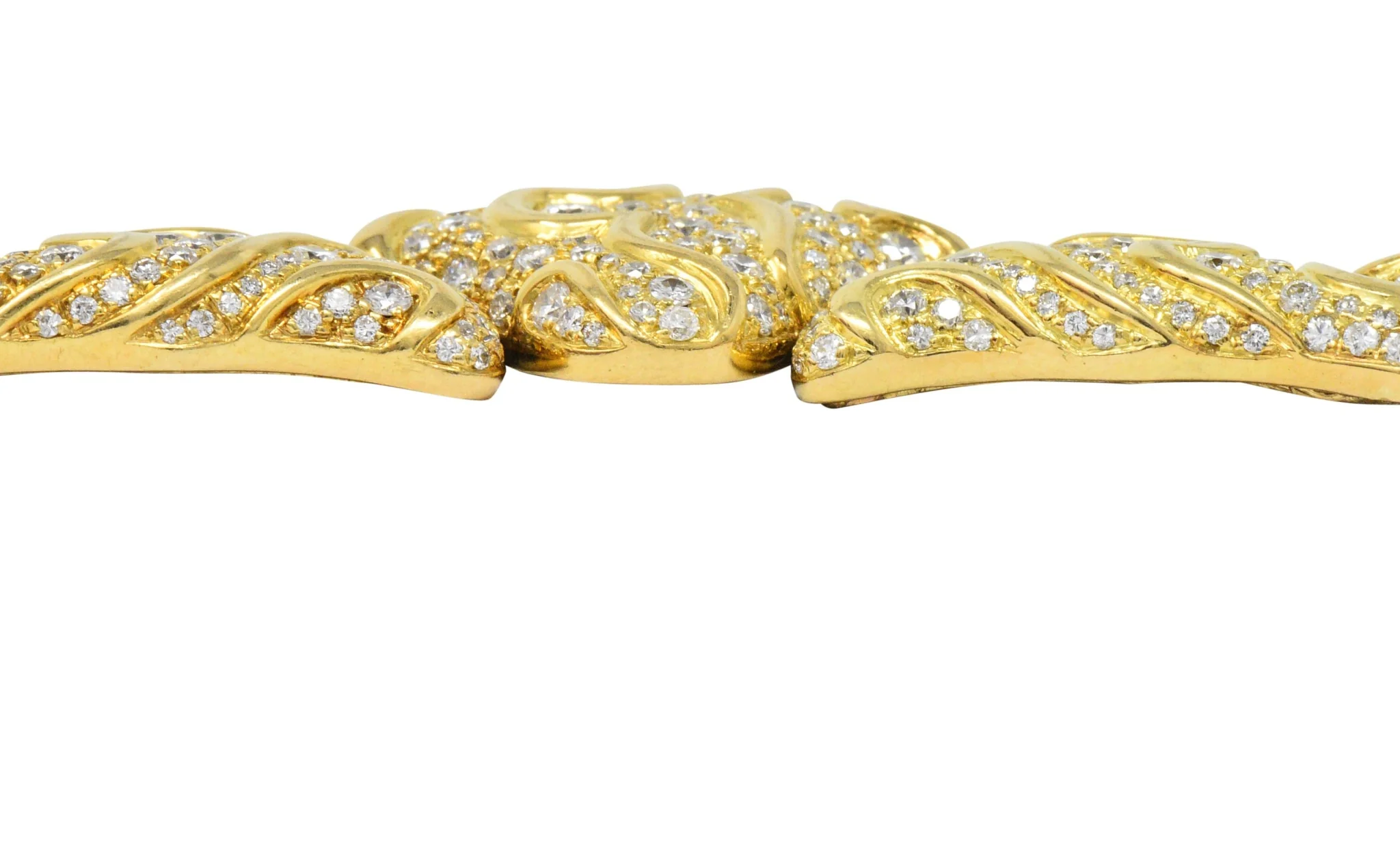 Marina B. 'Bulgari' 17.00 CTW Diamond 18 Karat Gold Necklace - Image 7