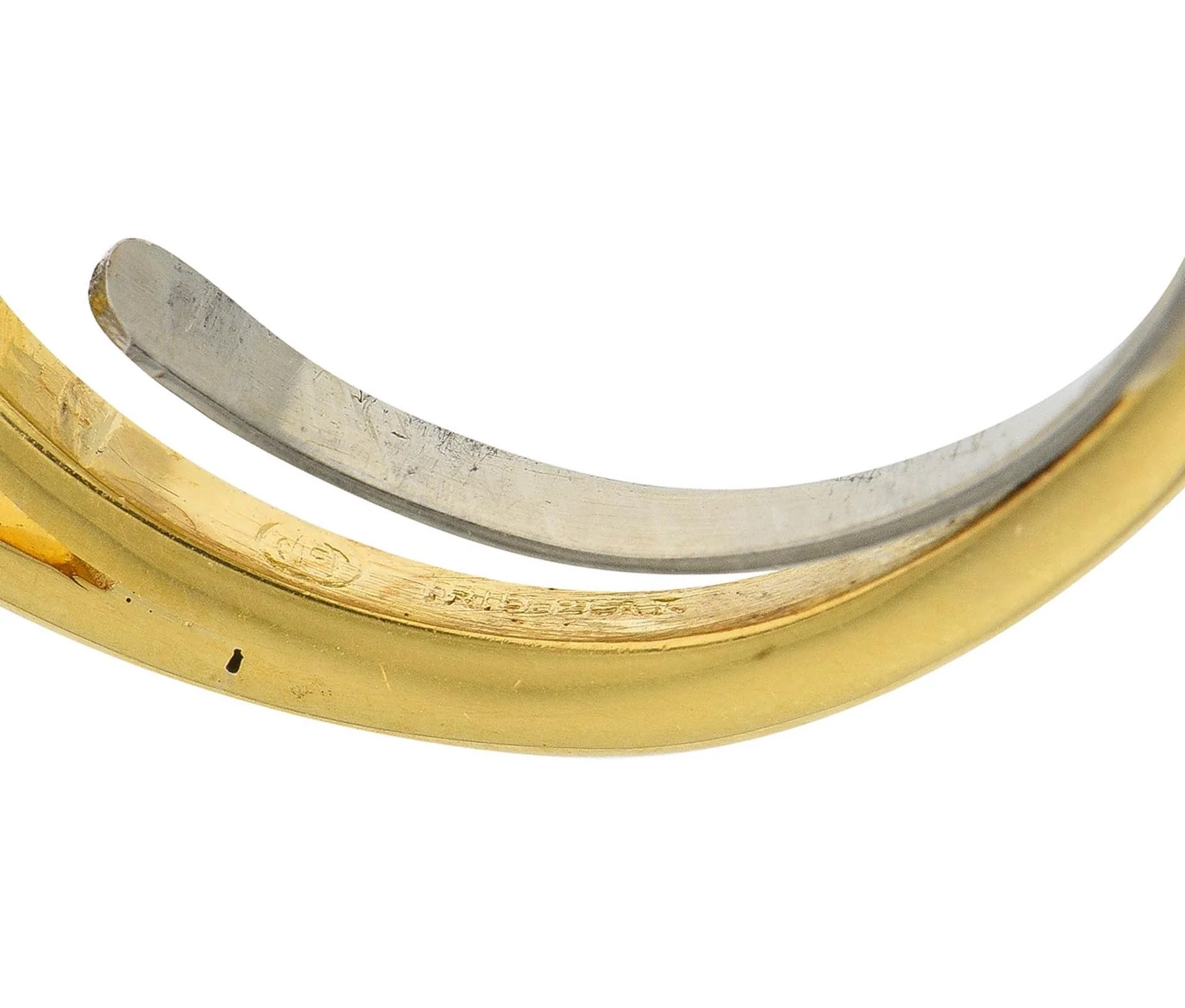 McTeigue & Co. Mid-Century 17.73 CTW No Heat Yellow Ceylon Sapphire Diamond Platinum 18 Karat Gold Halo Ring GIA - Image 7