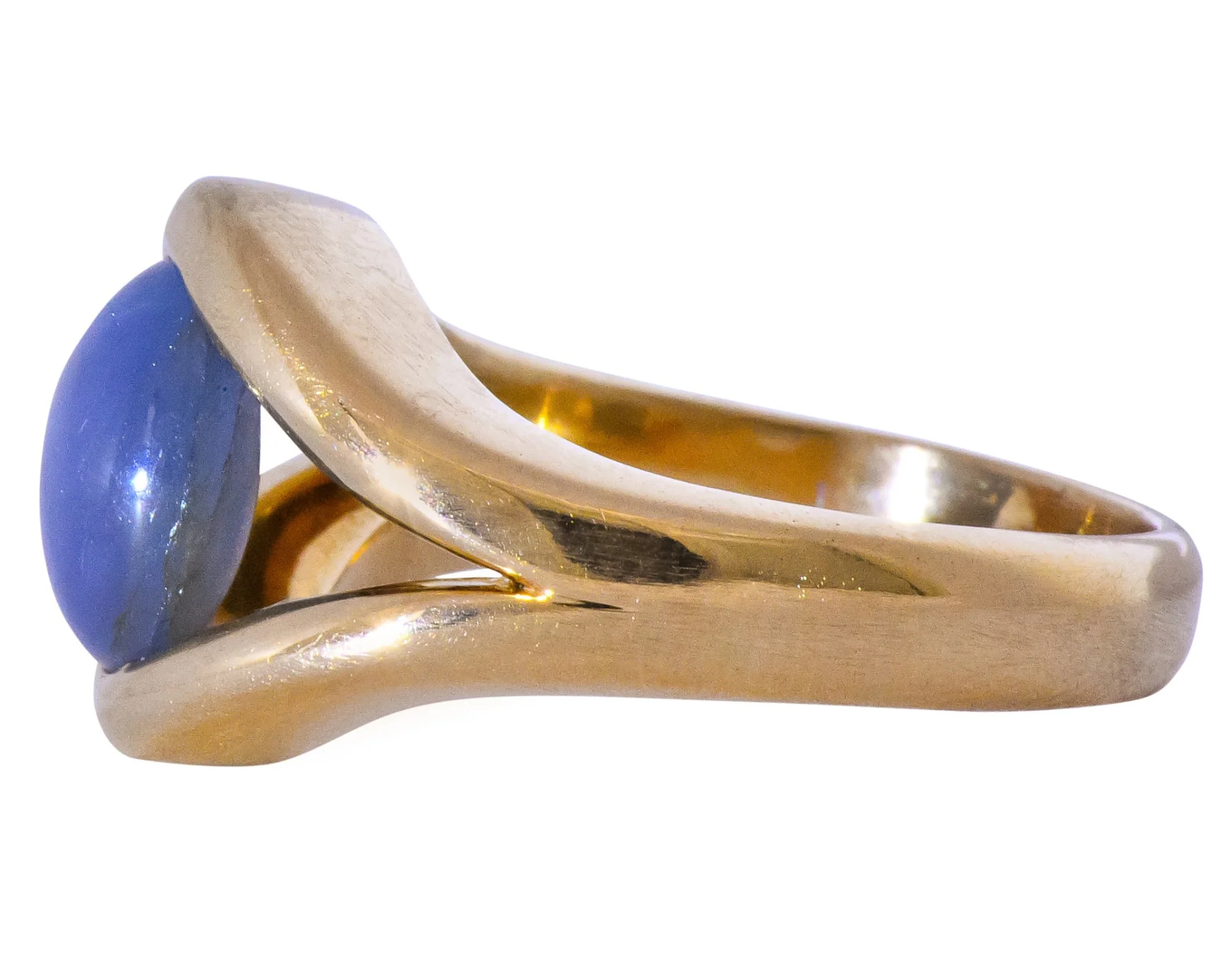 Men's Vintage 6.00 CTW Star Sapphire 18 Karat Gold Ring - Image 5