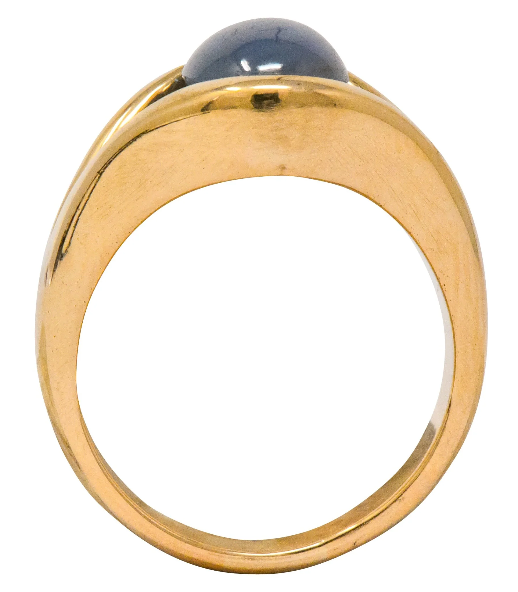 Men's Vintage 6.00 CTW Star Sapphire 18 Karat Gold Ring - Image 7