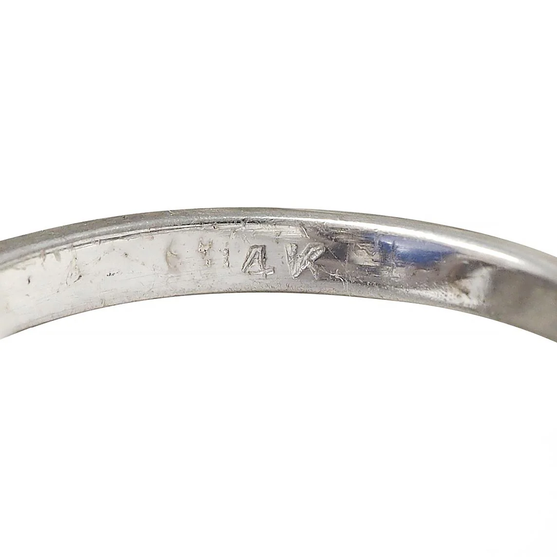 Mid-Century 16.75 CTW Star Sapphire Cabochon Diamond 14 Karat White Gold Vintage Halo Ring - Image 10