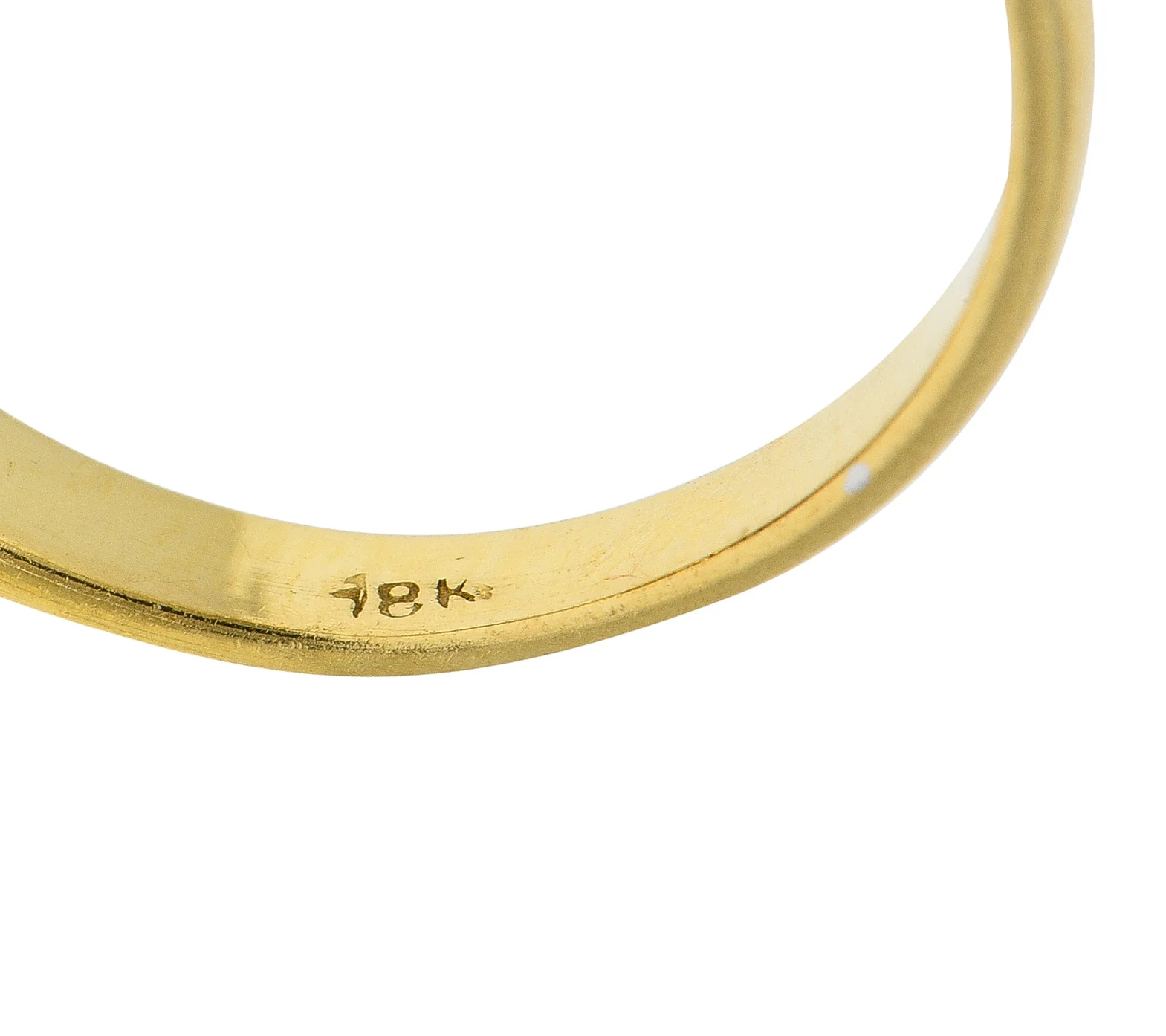 Mid-Century 2.00 CTW Burma Ruby Diamond 18 Karat Yellow Gold Vintage Halo Ring GIA - Image 7