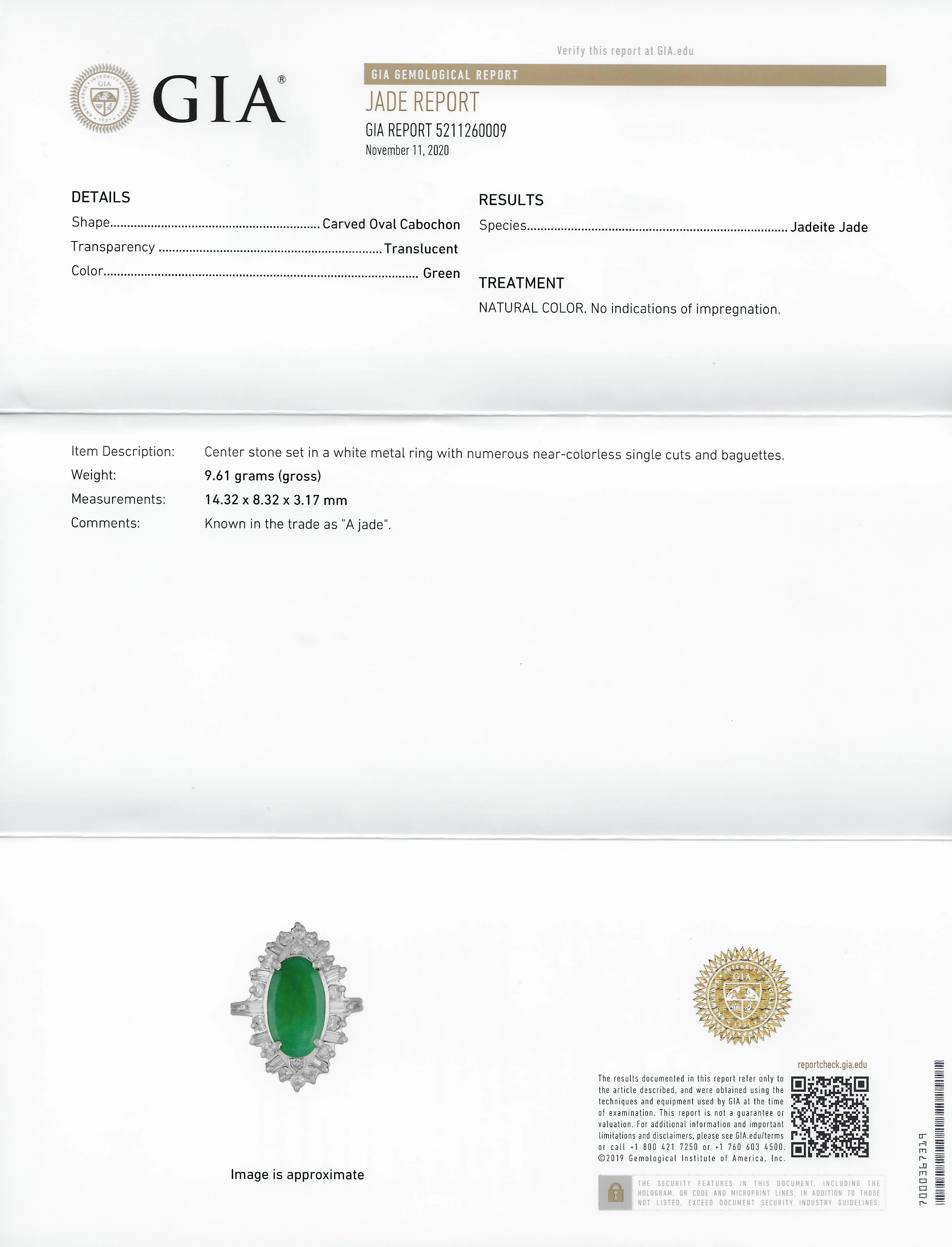 Mid-Century Jadeite Jade 1.26 CTW Diamond Platinum Navette Cluster Ring GIA - Image 11