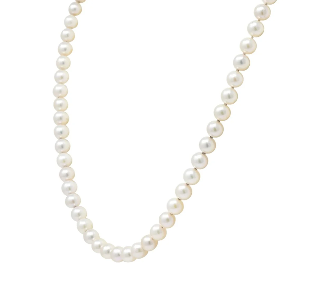 Mikimoto Contemporary Cultured Pearl 18 Karat Yellow Gold Necklace - Image 3
