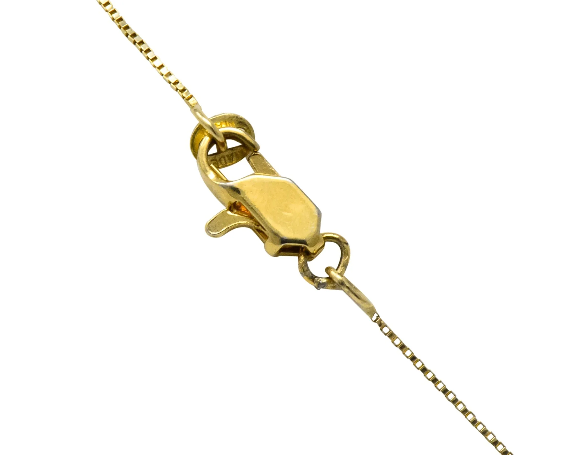 Mikimoto Cultured Pearl 18 Karat Gold Ribbon Pendant Necklace - Image 5