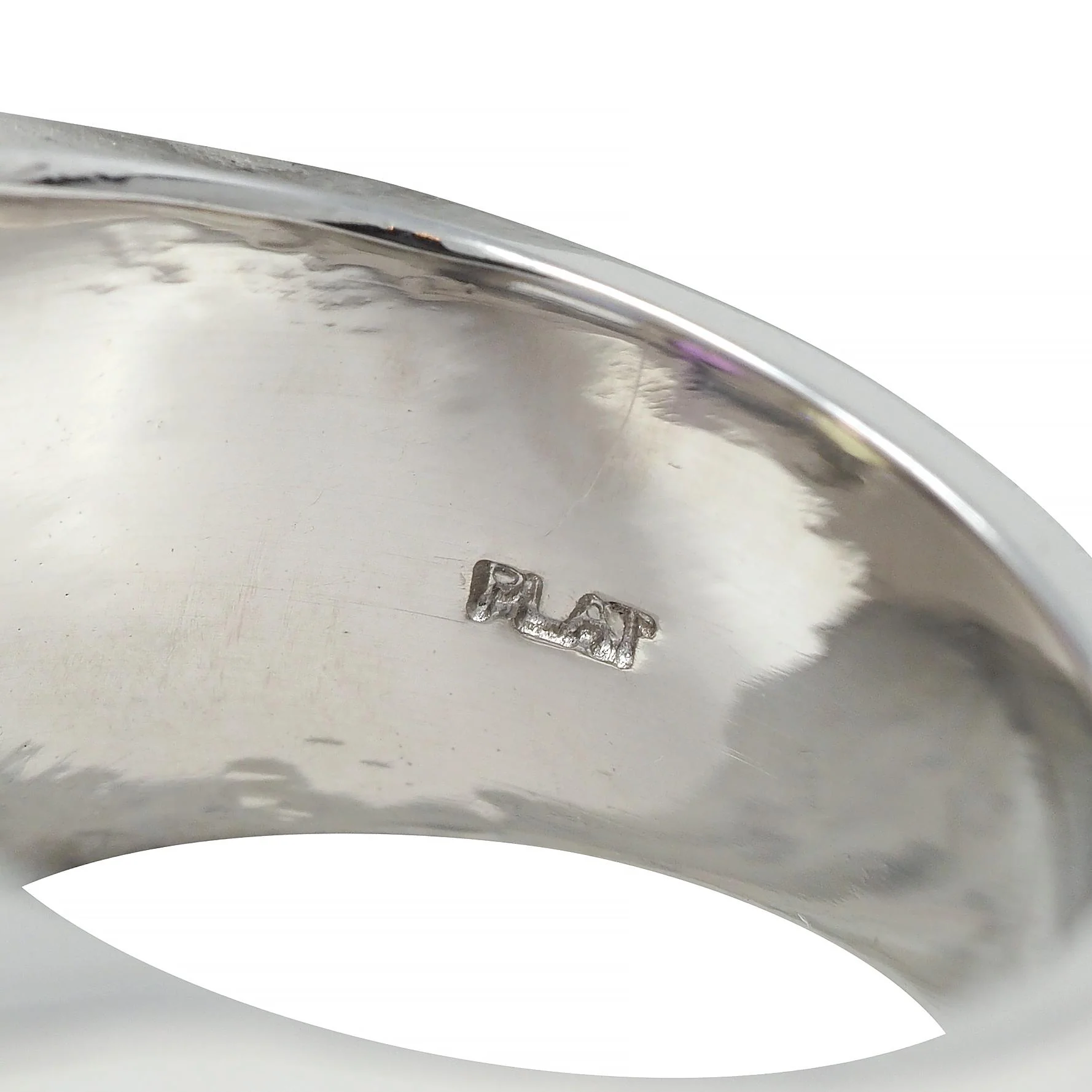 Multi-Colored Blue Pink Yellow Sapphire Platinum Flush Set Statement Ring - Image 7