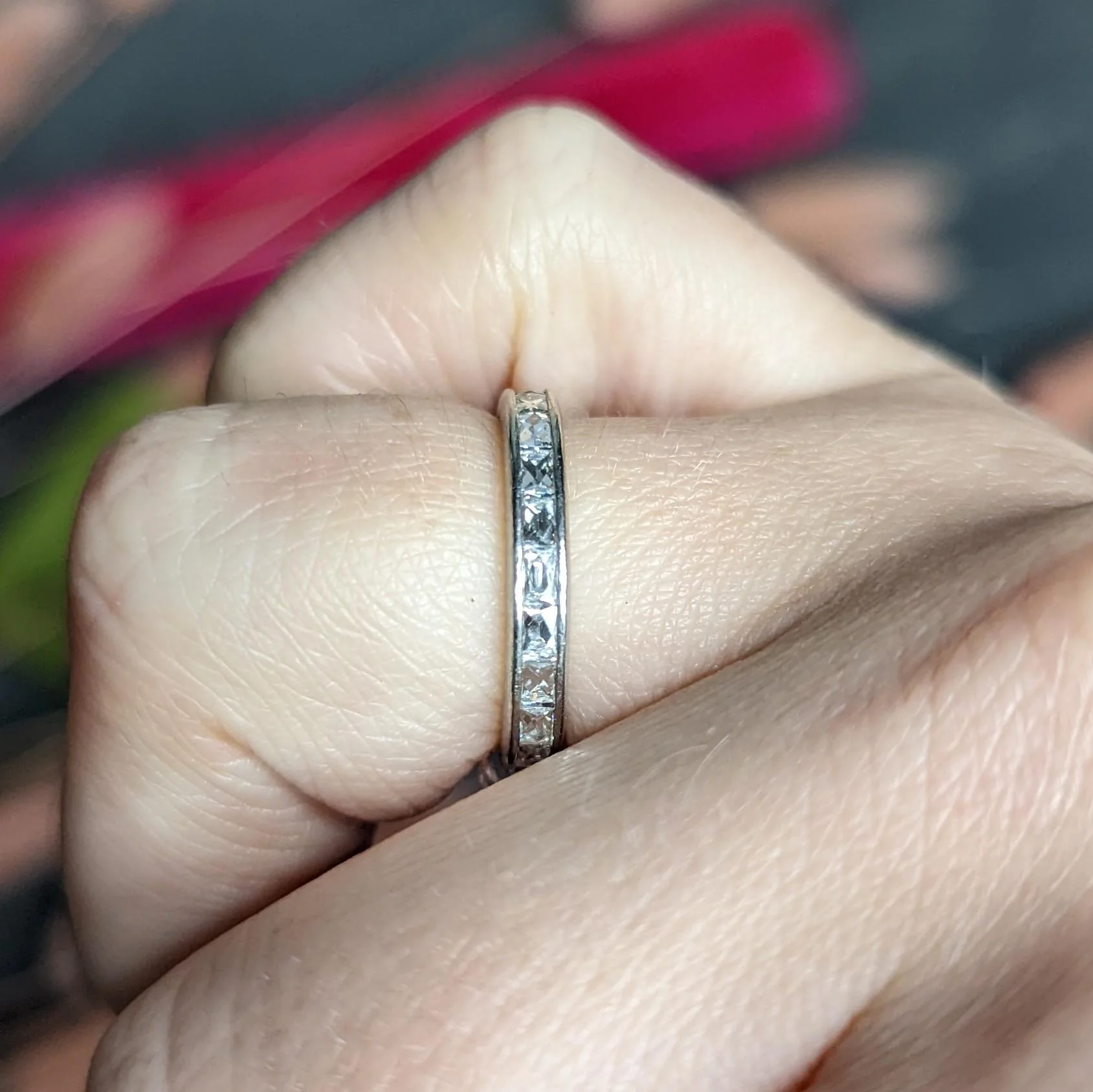 Neil Lane Couture French Cut 2.05 CTW Diamond Eternity Channel Band Ring - Image 11