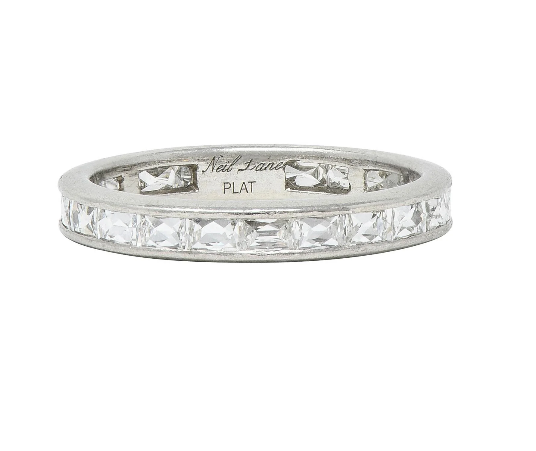 Neil Lane Couture French Cut 2.05 CTW Diamond Eternity Channel Band Ring - Image 4