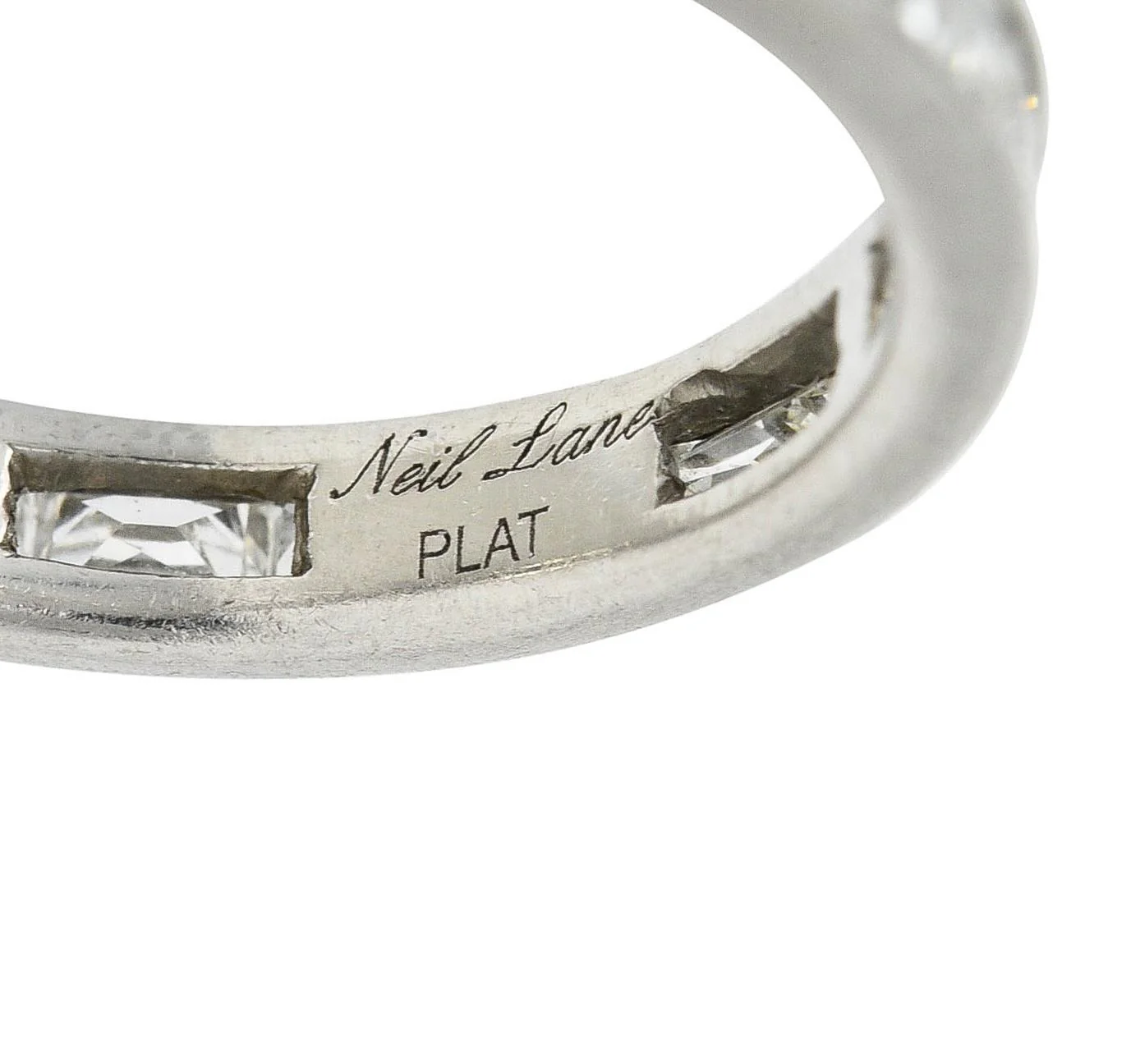 Neil Lane Couture French Cut 2.05 CTW Diamond Eternity Channel Band Ring - Image 5