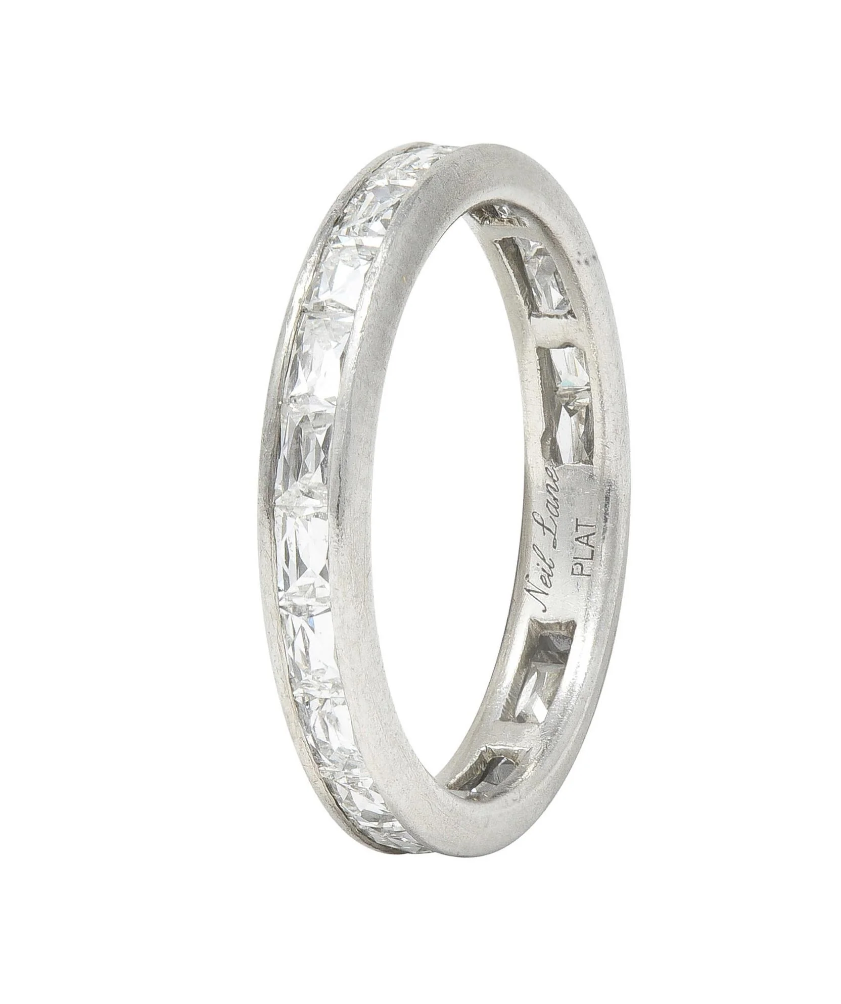 Neil Lane Couture French Cut 2.05 CTW Diamond Eternity Channel Band Ring - Image 7