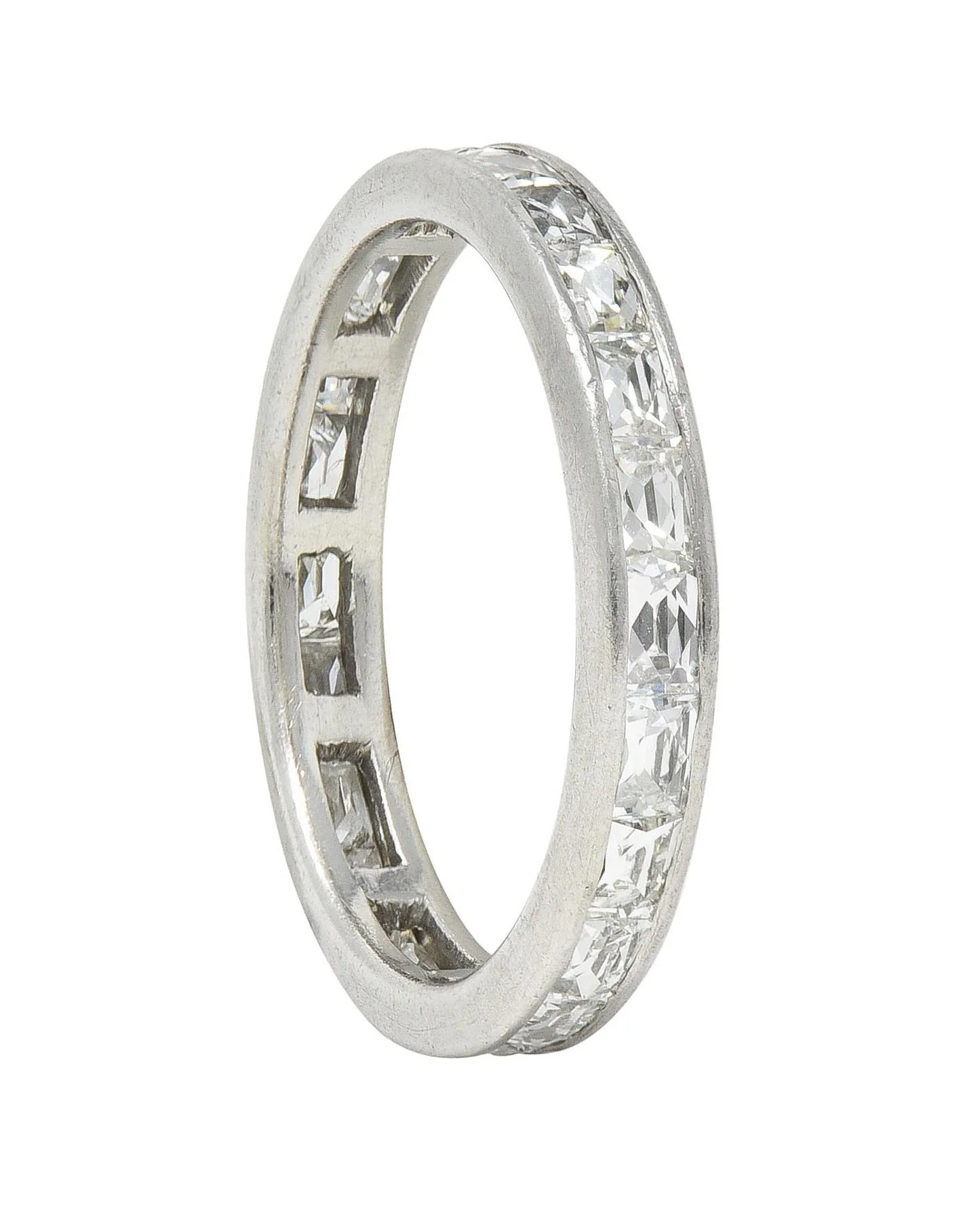 Neil Lane Couture French Cut 2.05 CTW Diamond Eternity Channel Band Ring - Image 9