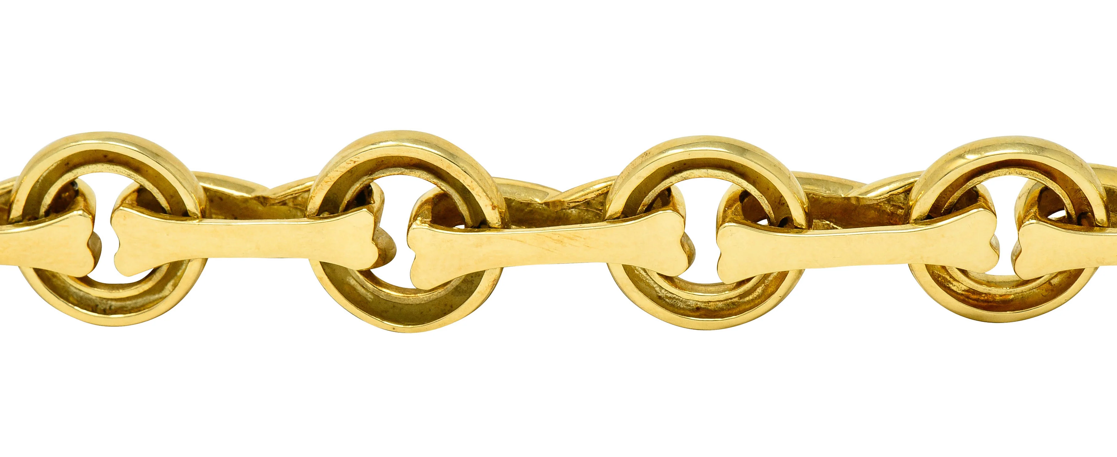 Paloma Picasso Tiffany & Co. 18 Karat Gold Knot Graffiti X Link Bracelet - Image 11