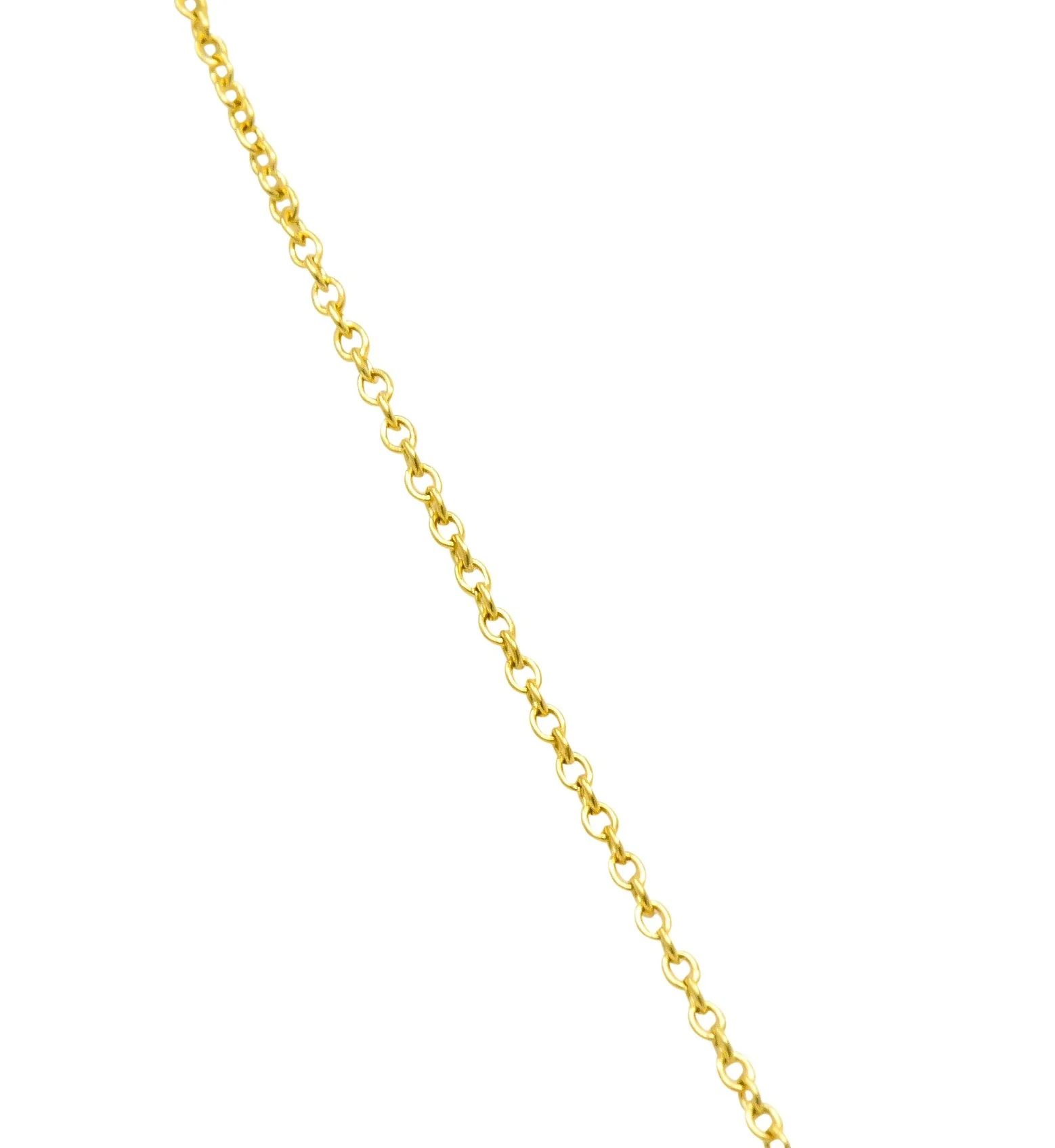 Paloma Picasso Tiffany & Co. 18 Karat Gold Letter K Pendant Necklace - Image 7