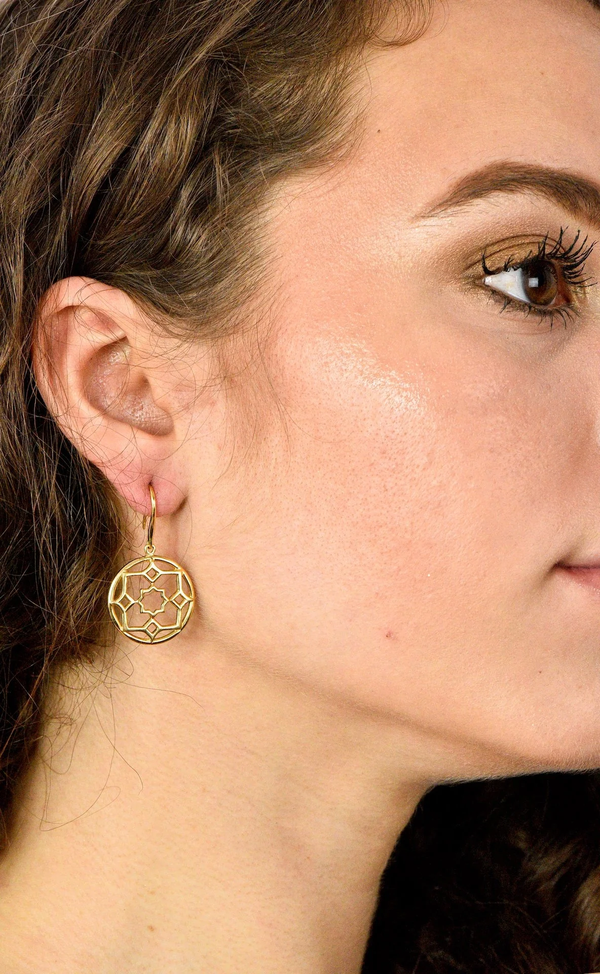Paloma Picasso Tiffany & Co. 18 Karat Gold Zellige Drop Earrings - Image 4