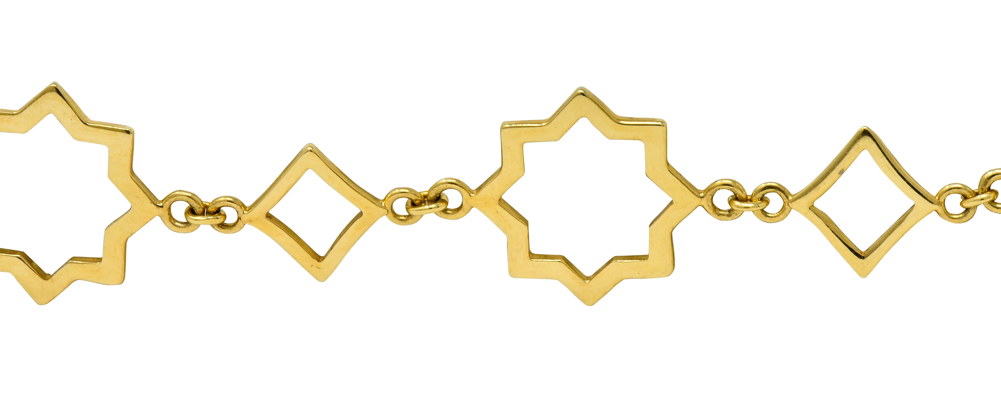 Paloma Picasso Tiffany & Co. 18 Karat Gold Zellige Link Bracelet - Image 4