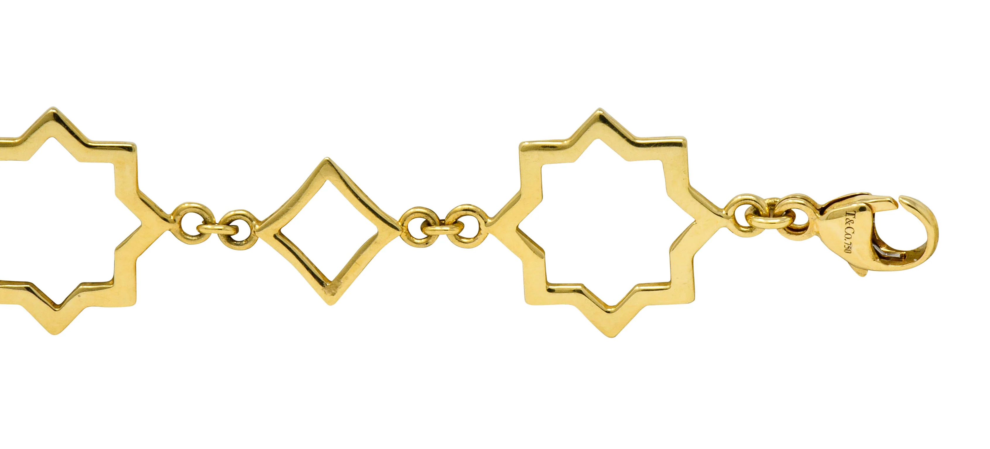 Paloma Picasso Tiffany & Co. 18 Karat Gold Zellige Link Bracelet - Image 5