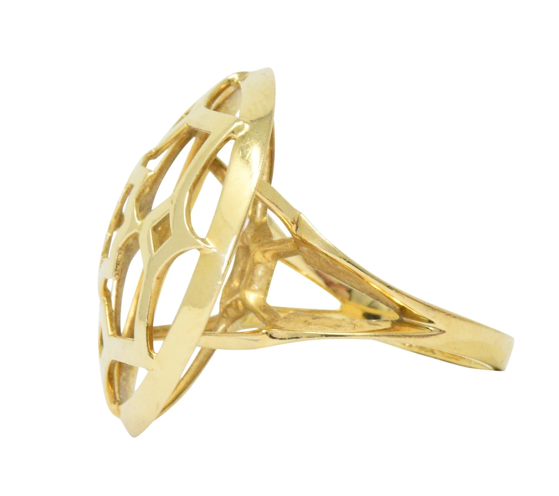 Paloma Picasso Tiffany & Co. 18 Karat Gold Zellige Statement Ring - Image 2