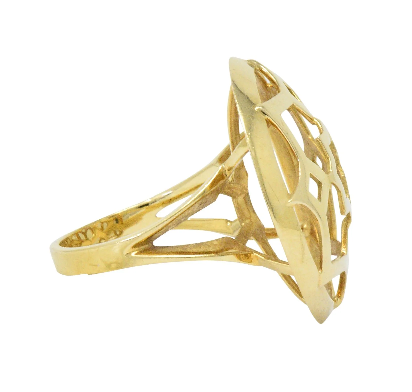 Paloma Picasso Tiffany & Co. 18 Karat Gold Zellige Statement Ring - Image 3
