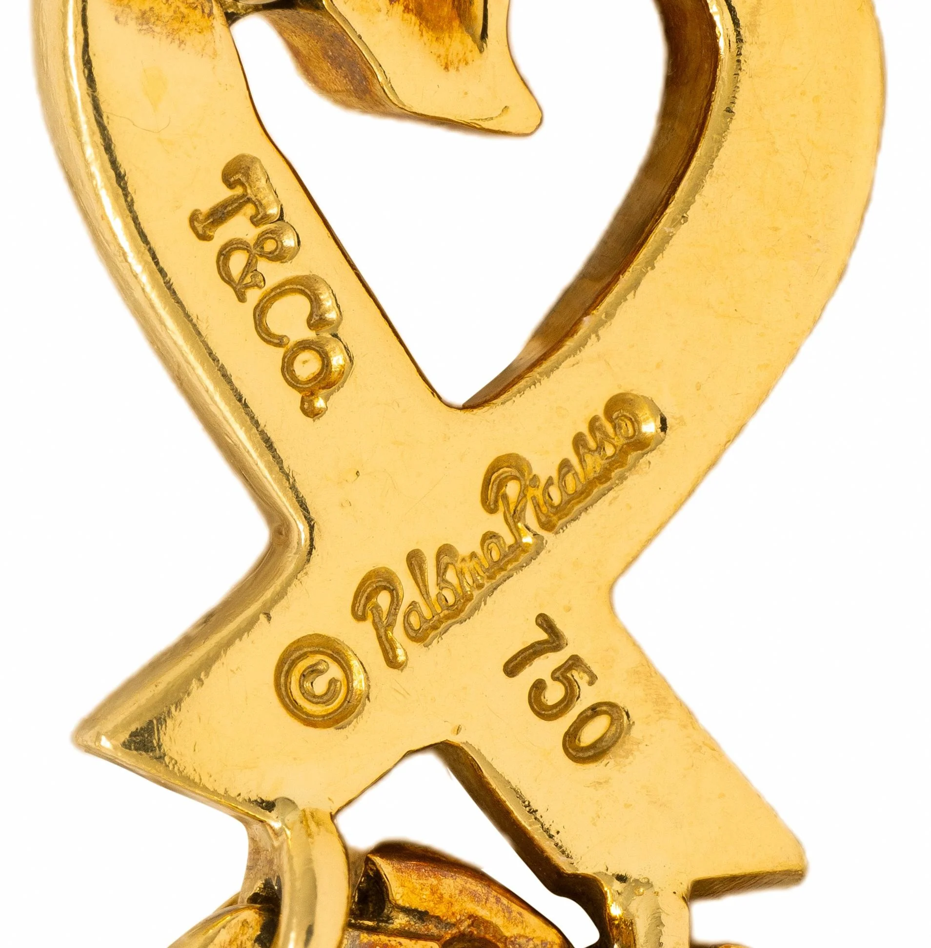 Paloma Picasso Tiffany & Co. 1980's 18 Karat Yellow Gold Vintage Loving Hearts Link Bracelet - Image 8