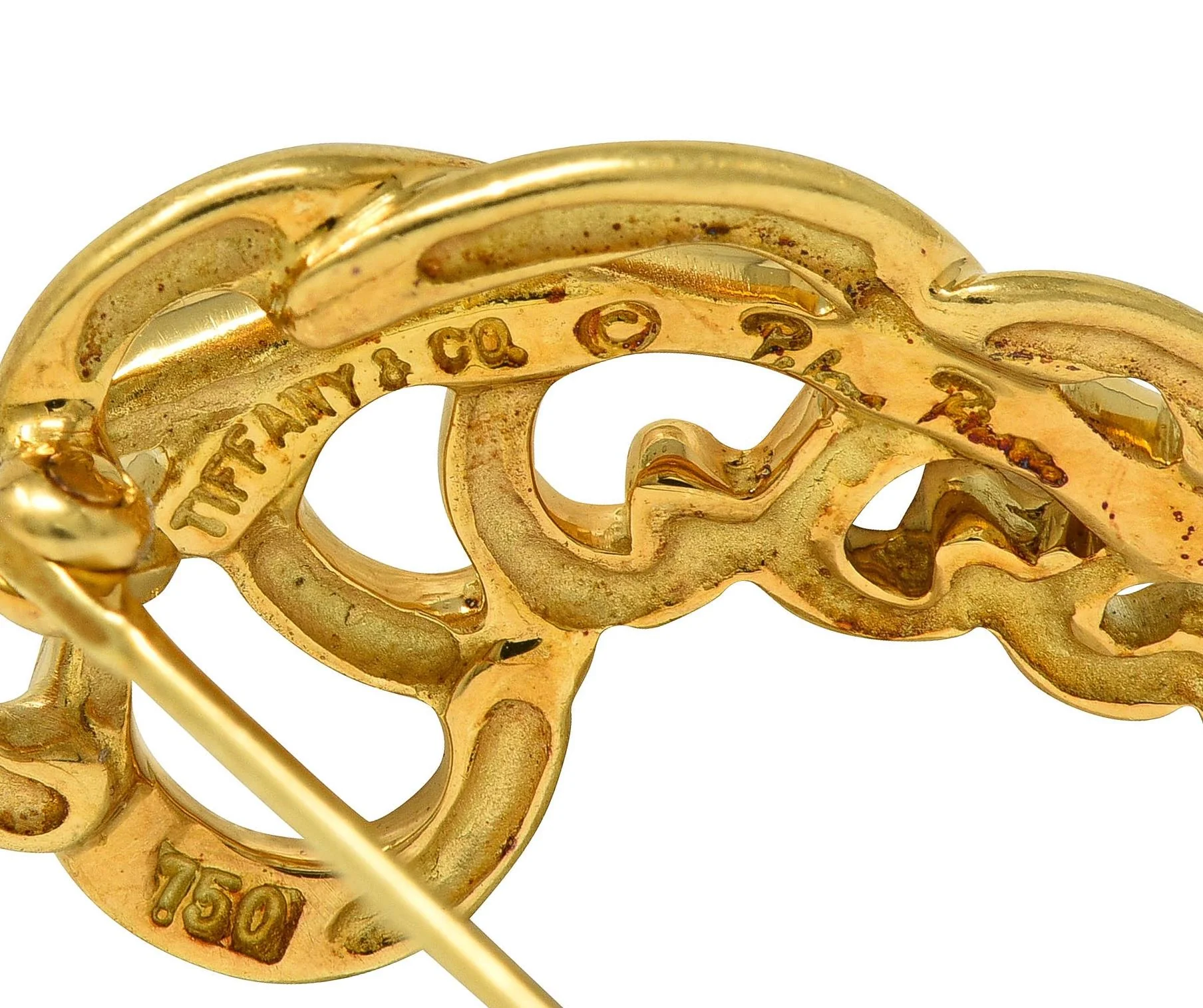 Paloma Picasso Tiffany & Co. 1981 18 Karat Yellow Gold Vintage Feather Plume Brooch - Image 6