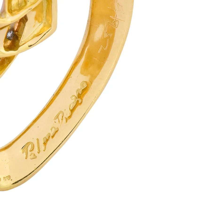 Paloma Picasso Tiffany & Co. 1983 Diamond 18 Karat Gold Loving Heart Pendant - Image 5