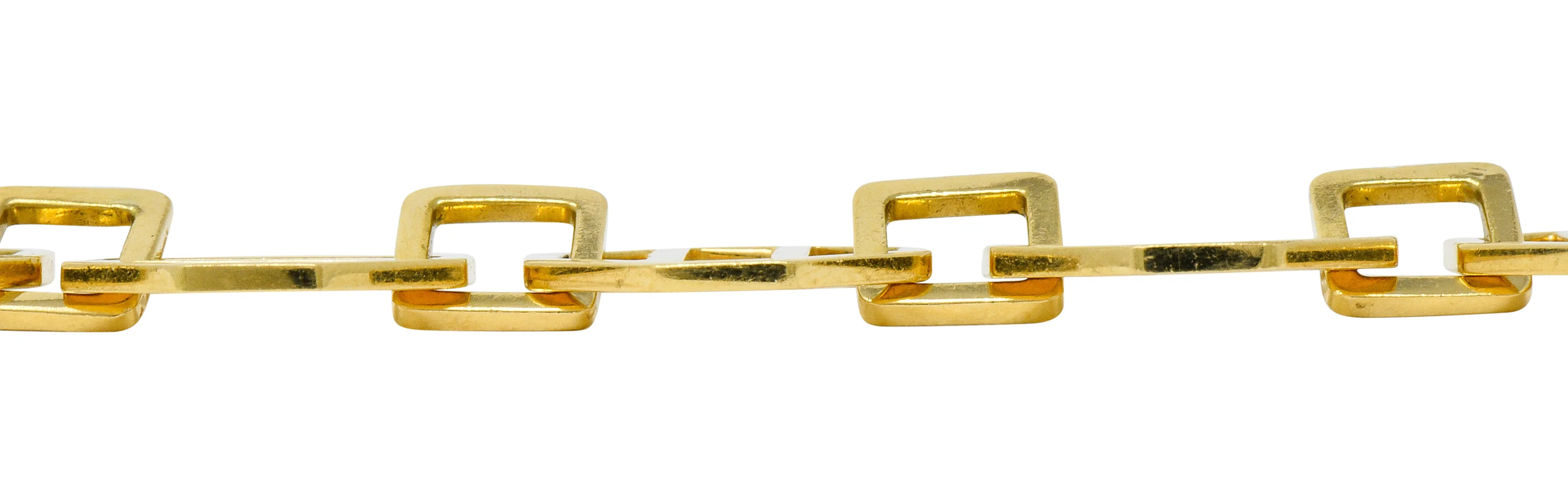Paloma Picasso Tiffany & Co. Vintage 18 Karat Gold Octagonal Link Bracelet - Image 7