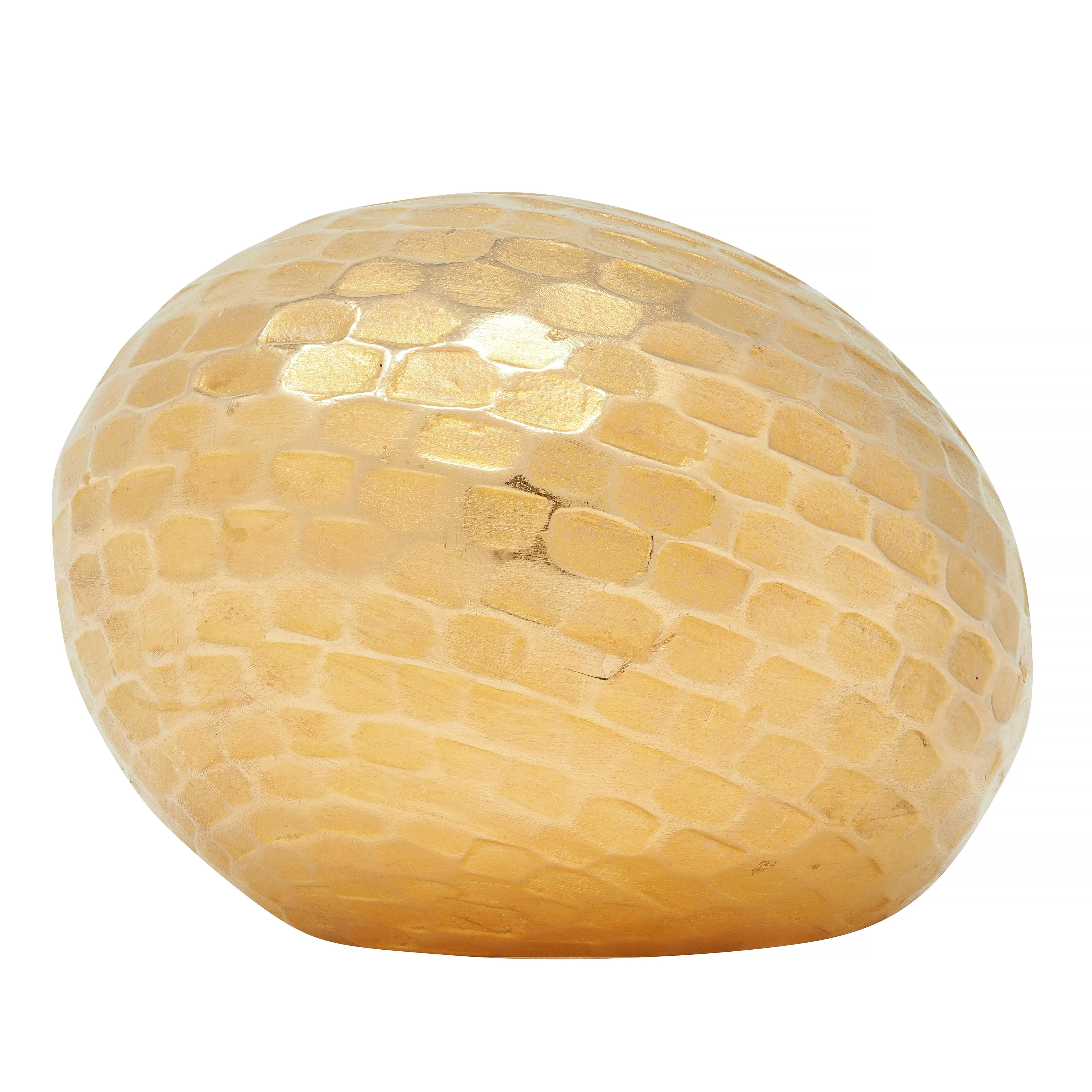 Pomellato 2005 18 Karat Yellow Gold Hammered Duna Cocktail Ring - Image 9