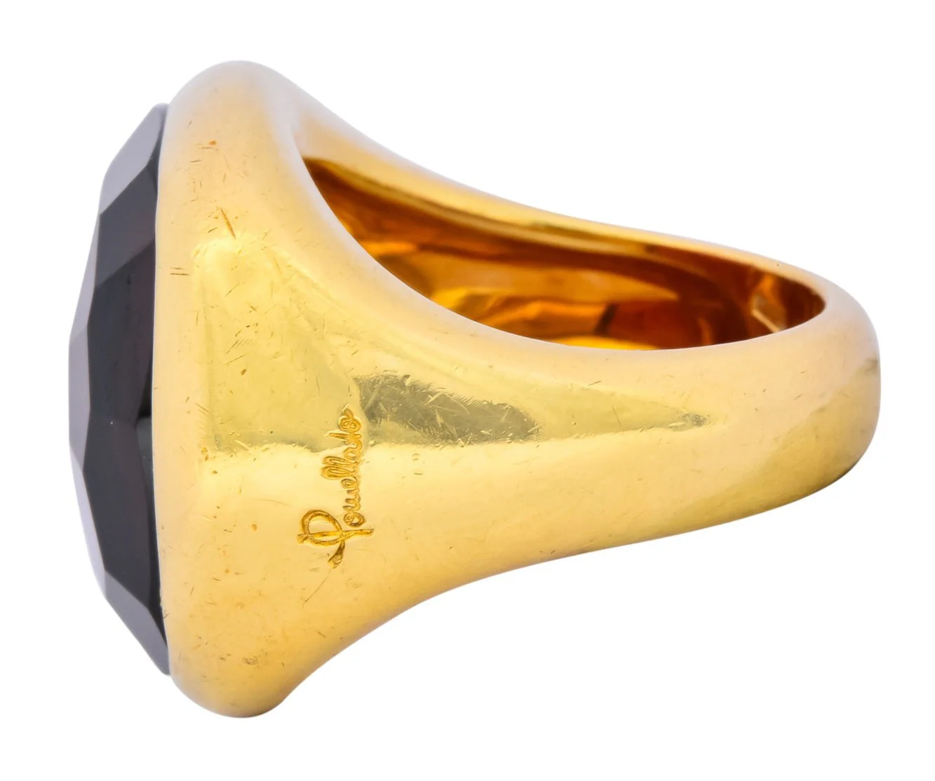 Pomellato Garnet 18 Karat Gold Bold Statement Ring - Image 4