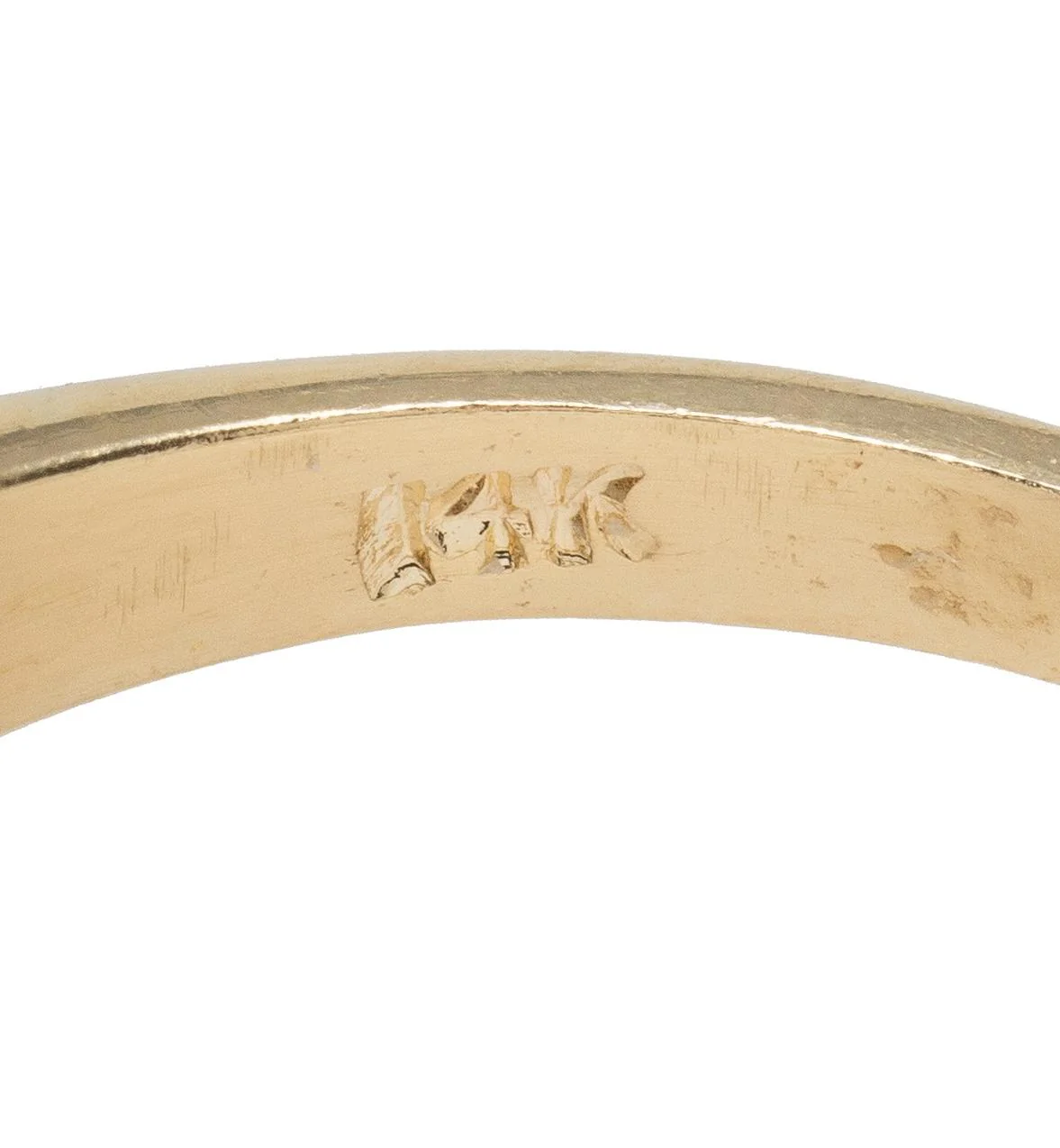 Retro 0.43 CT Diamond 14 Karat Two-Tone Gold Vintage Heart Solitaire Engagement Ring - Image 8
