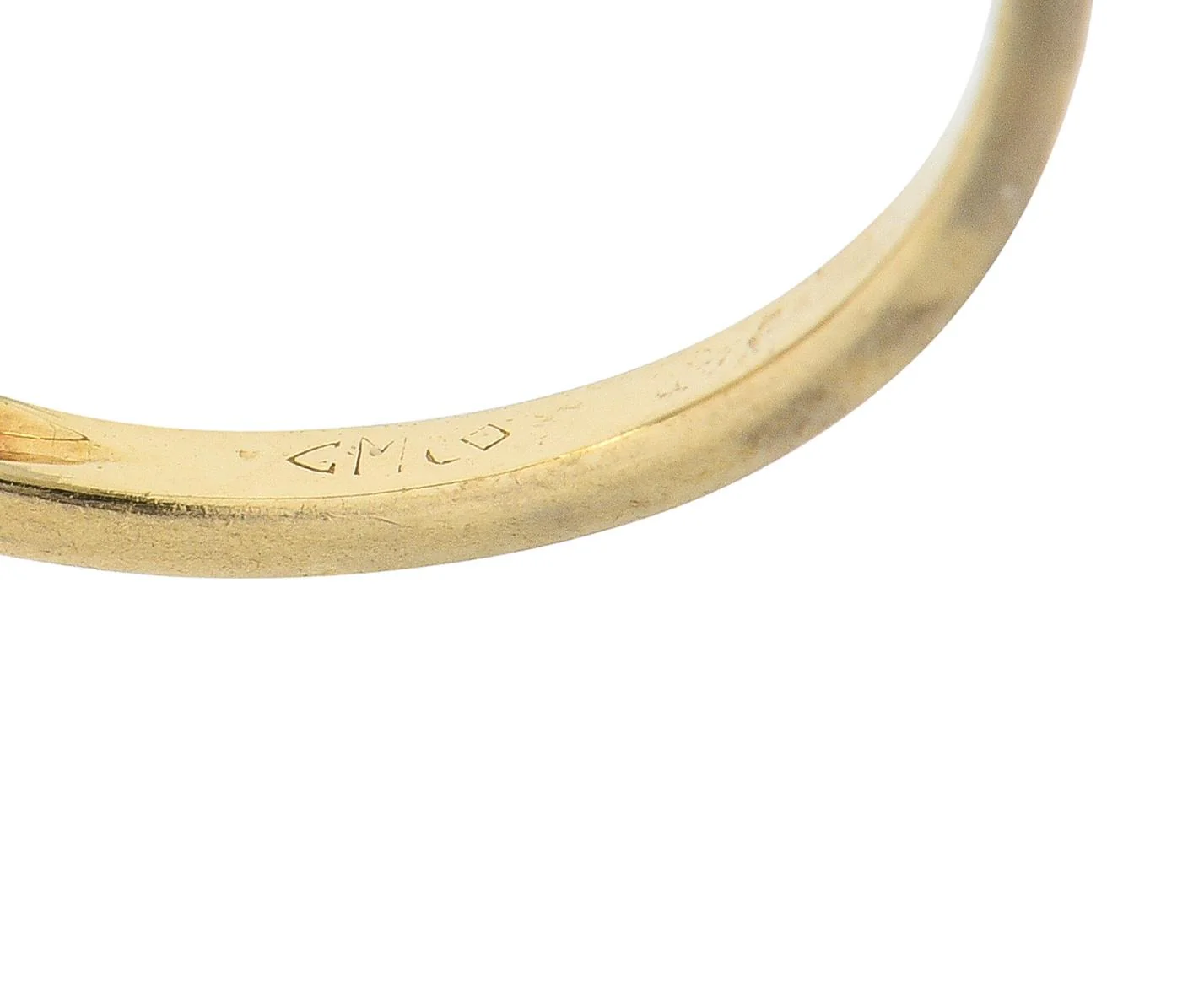 Retro 0.52 CTW Old European Cut Diamond 14 Karat Two-Tone Gold Vintage Engagement Ring - Image 7