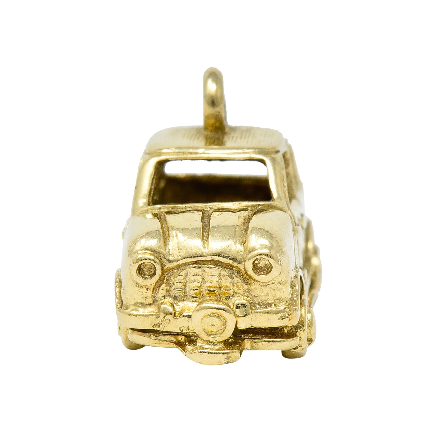 Retro 14 Karat Gold Car Charm Circa 1940 - Image 4