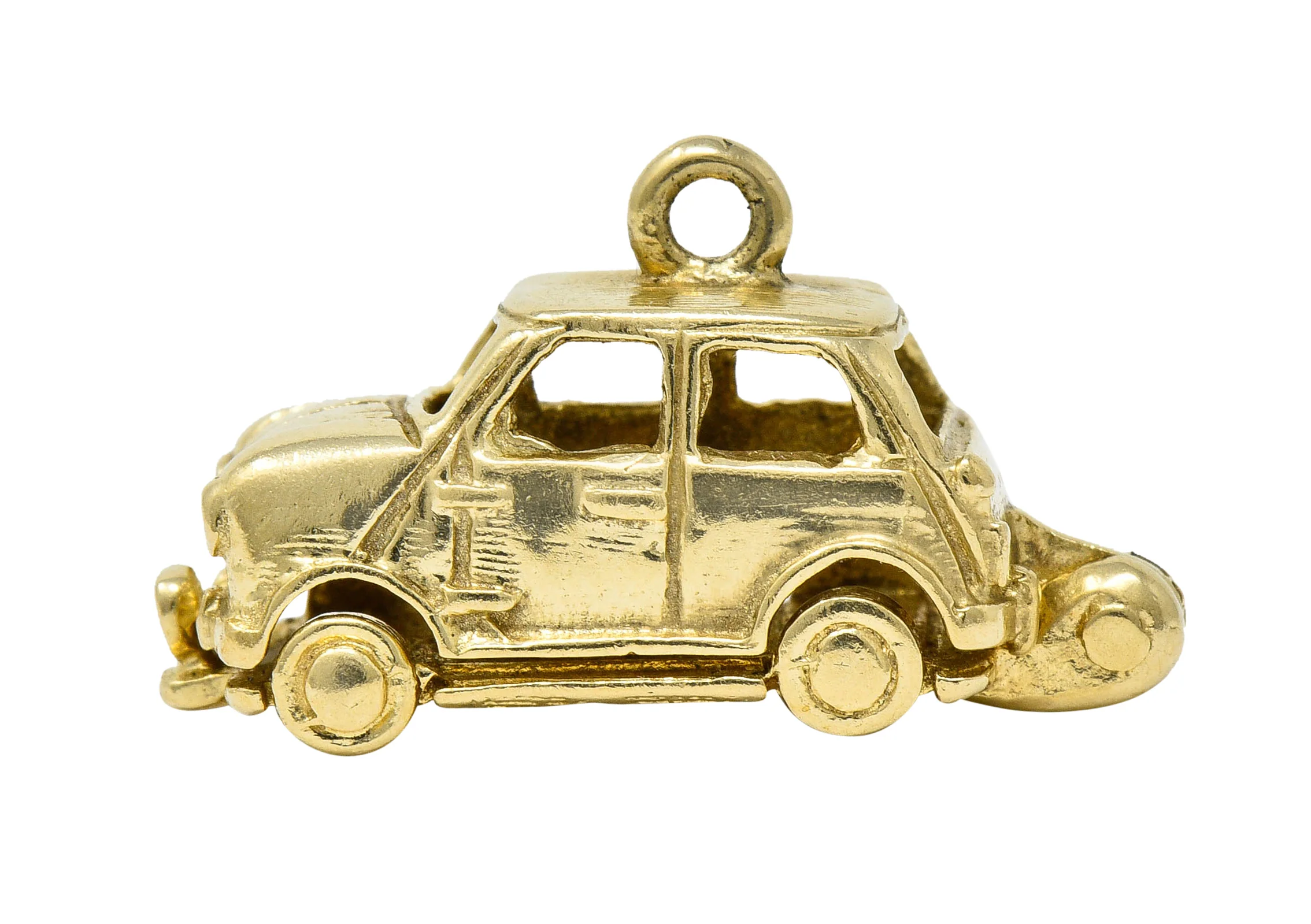 Retro 14 Karat Gold Car Charm Circa 1940 - Image 6