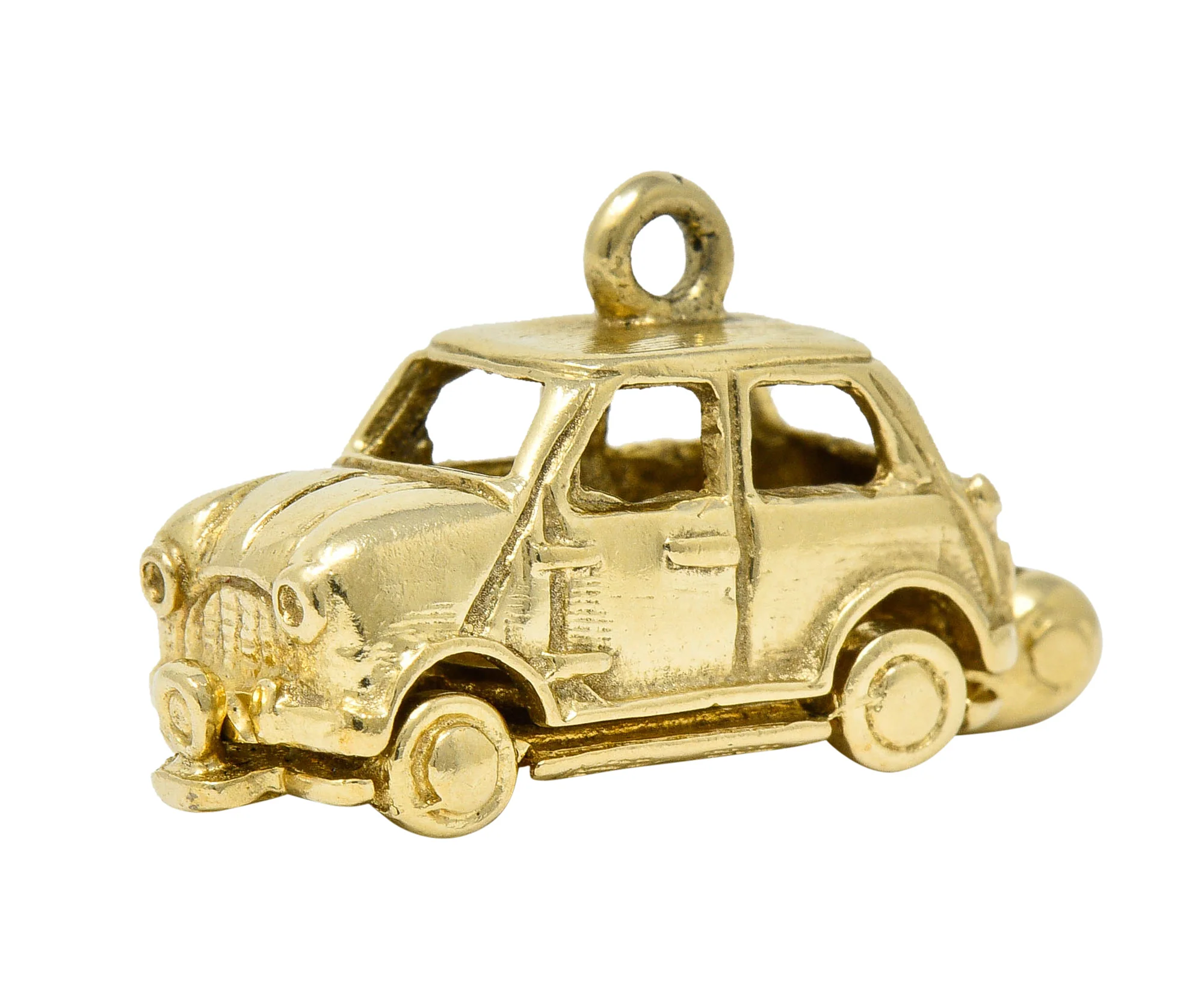 Retro 14 Karat Gold Car Charm Circa 1940 - Image 7