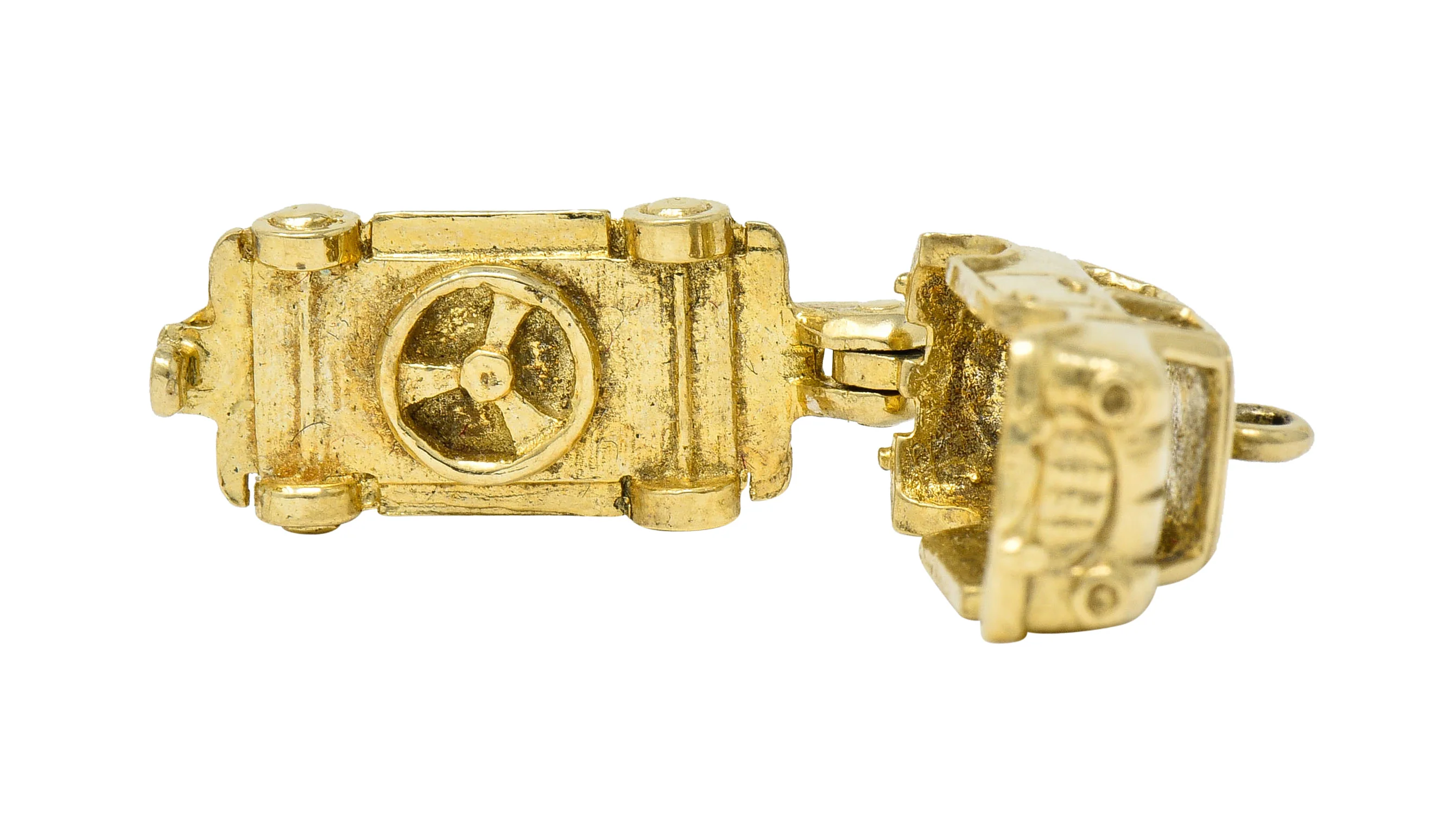 Retro 14 Karat Gold Car Charm Circa 1940 - Image 8