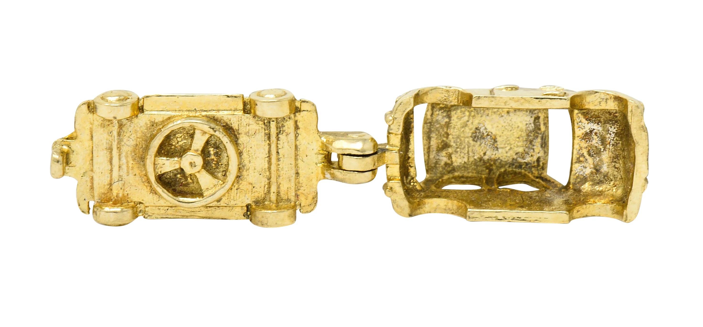 Retro 14 Karat Gold Car Charm Circa 1940 - Image 9