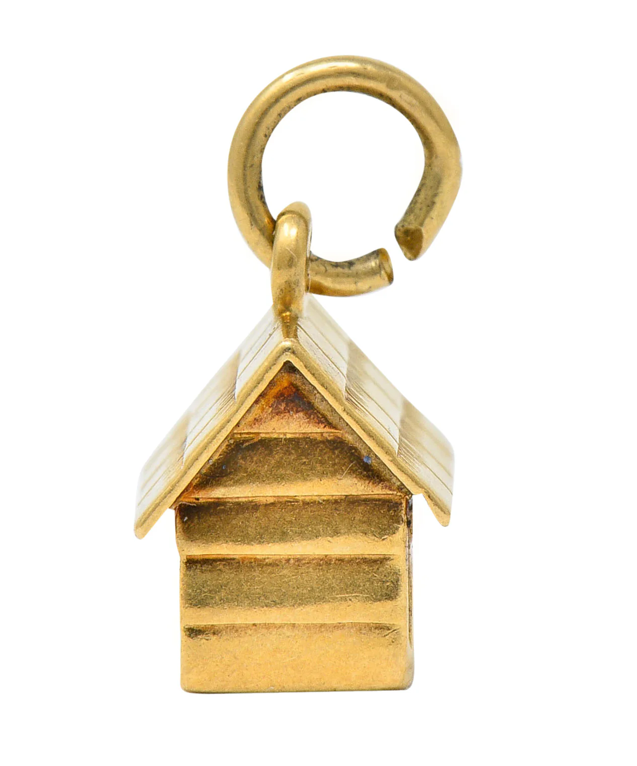 Retro 14 Karat Gold Doghouse Charm Circa 1950 - Image 5