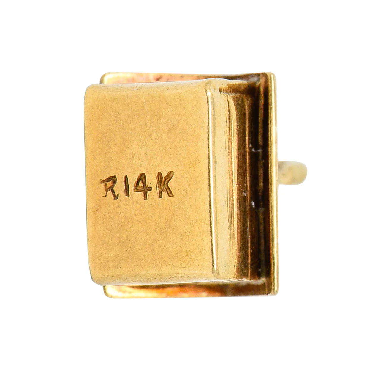 Retro 14 Karat Gold Doghouse Charm Circa 1950 - Image 7